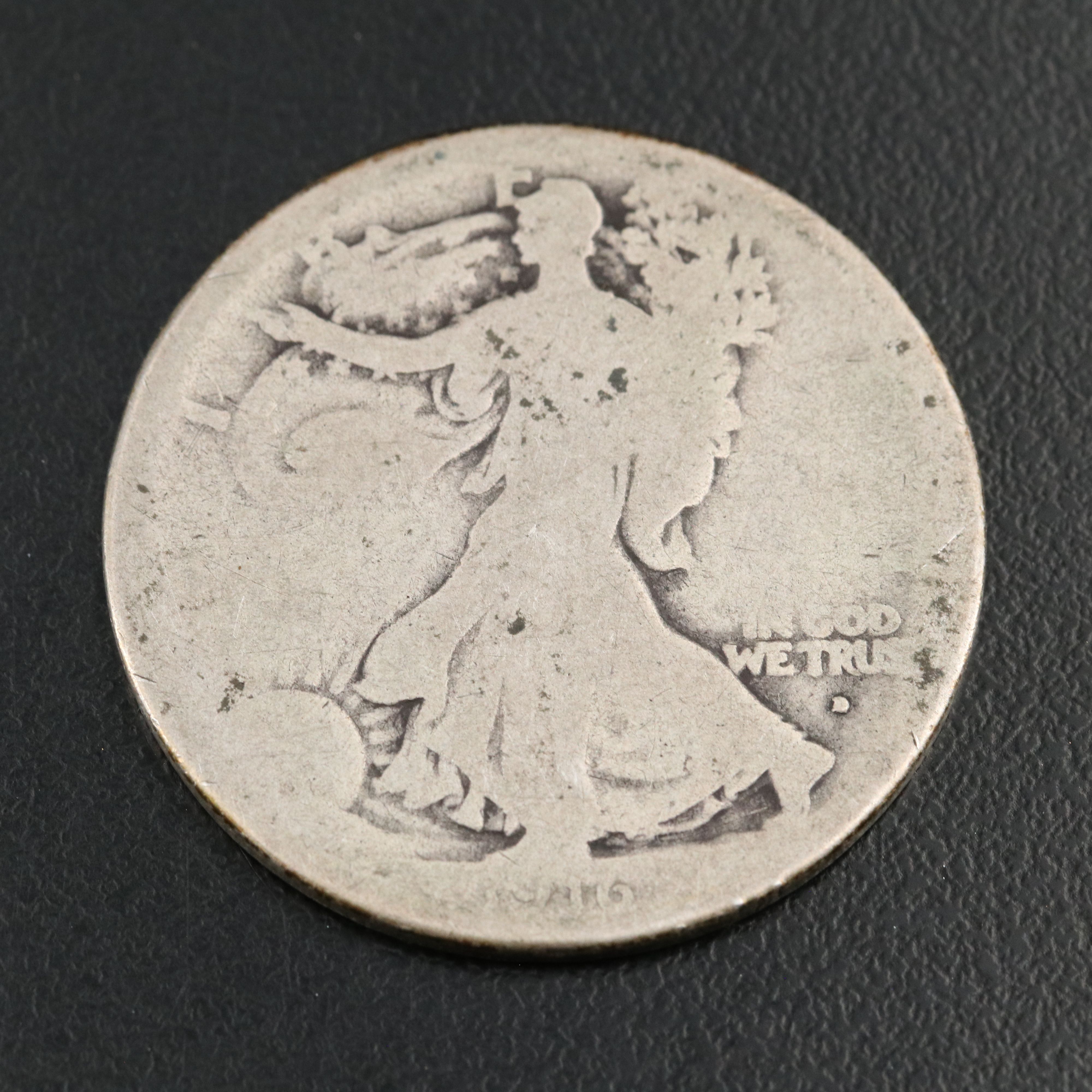 Three Different 1916 Walking Liberty Half Dollars