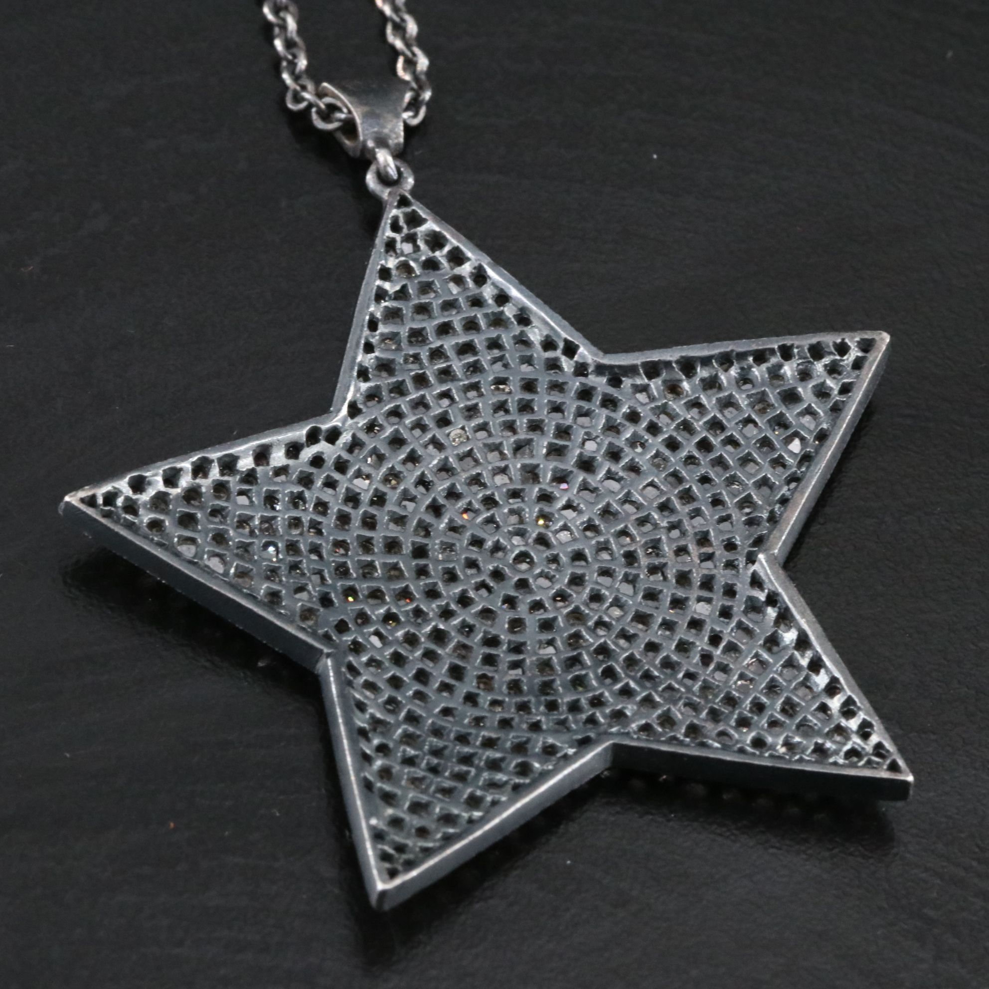 Jessica Kagan Cushman Sterling Diamond Star Necklace