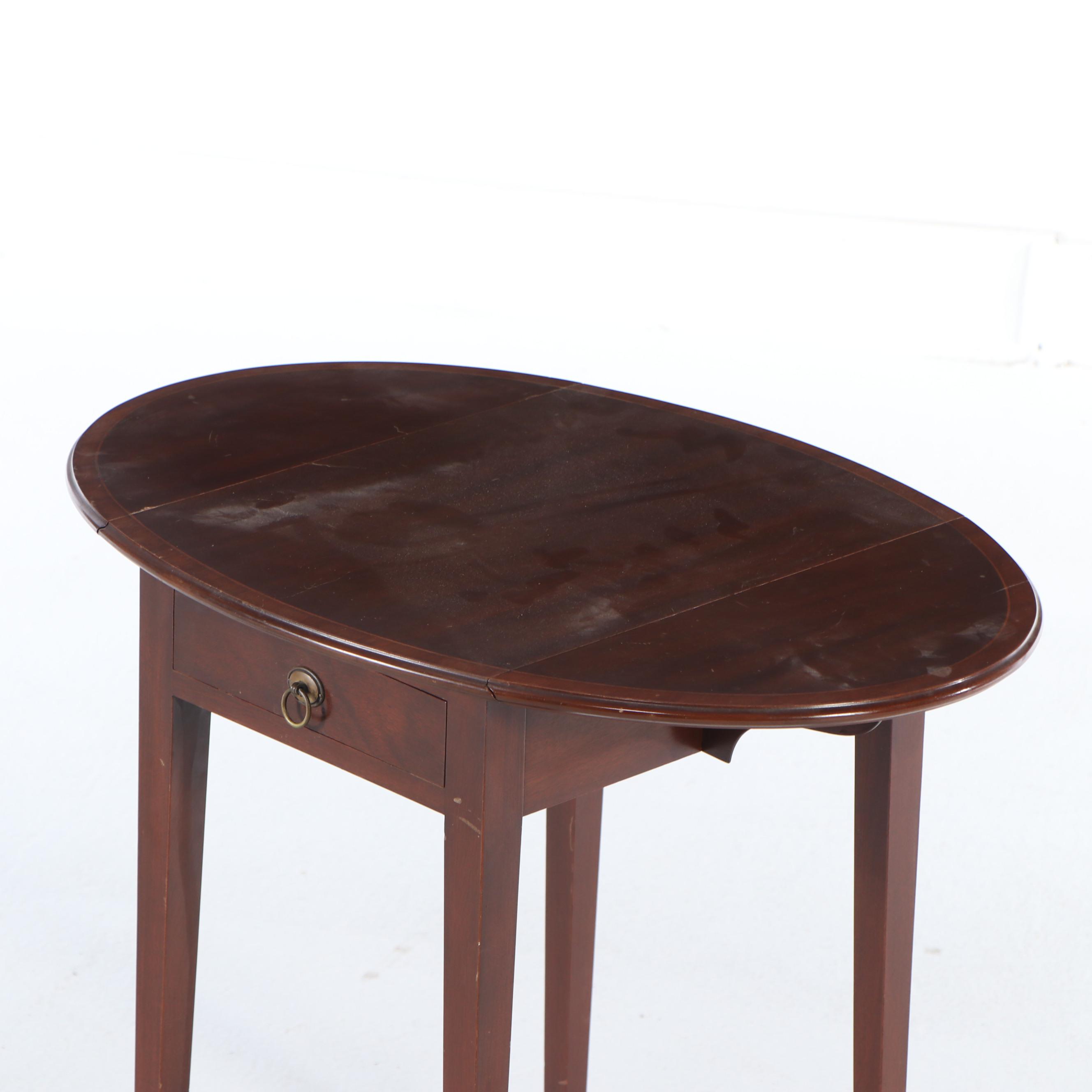 Mahogany Drop Leaf Side Table