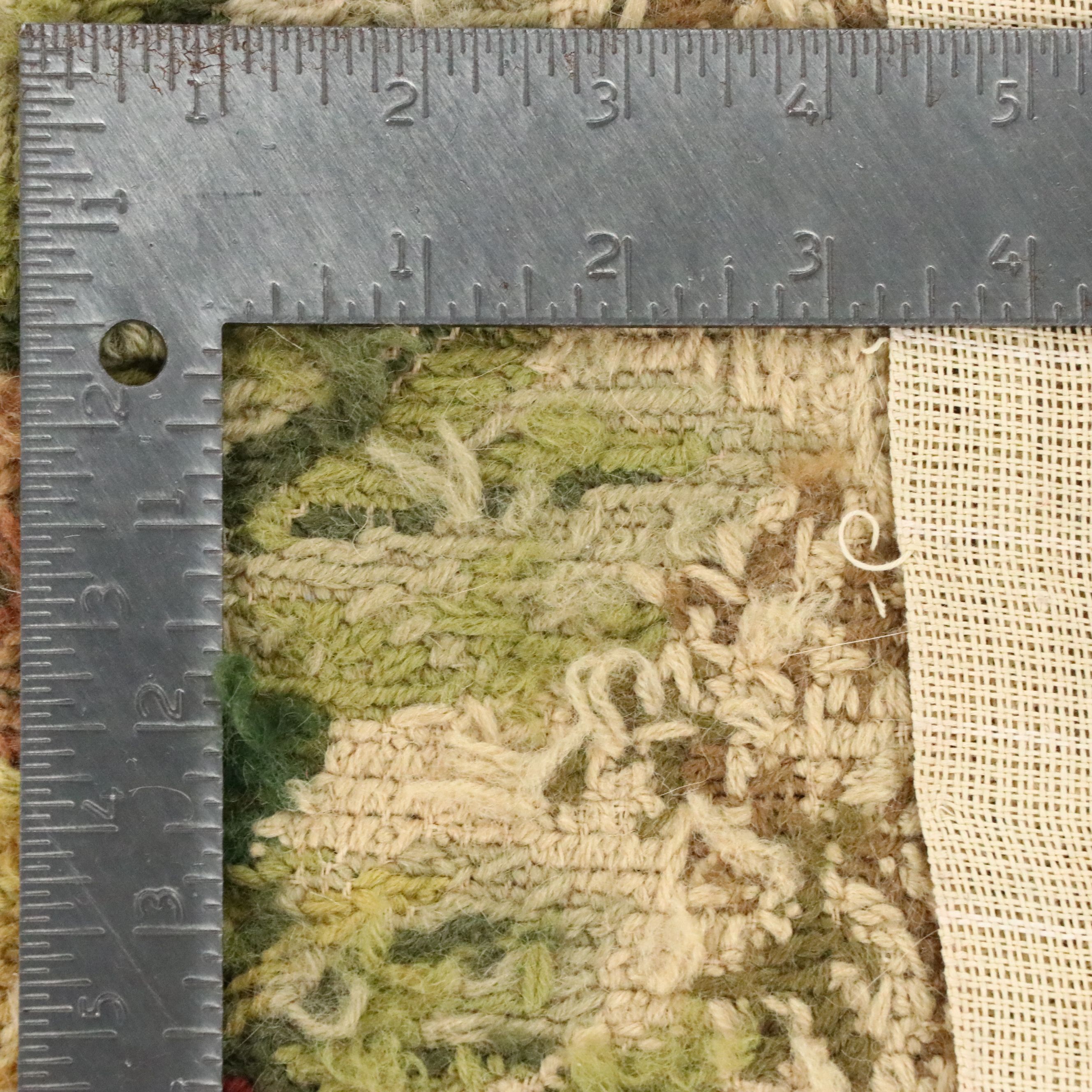 7'5 x 9'10 Handmade Needlepoint Chinese Tropical Floral Area Rug