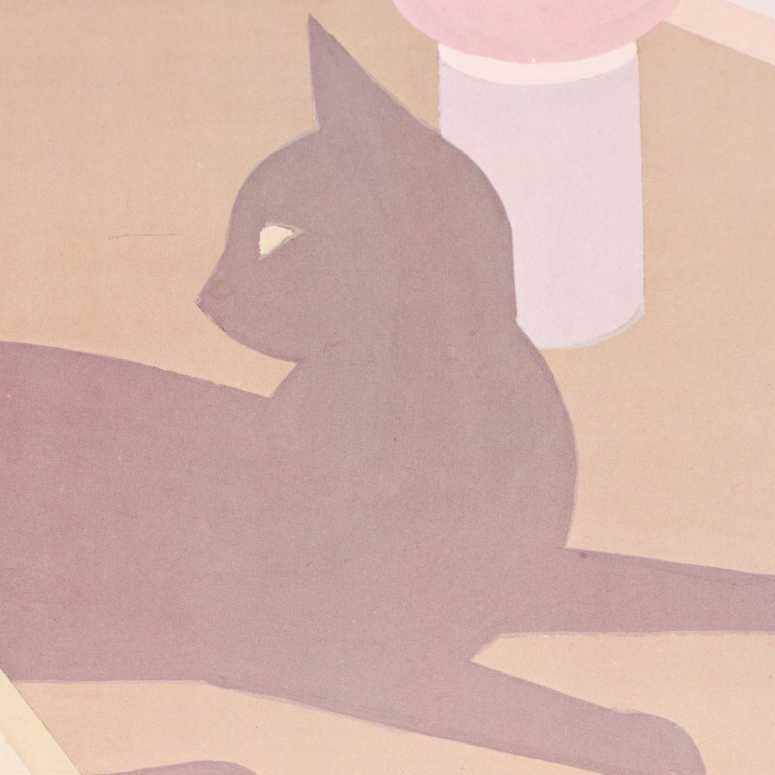 Ron DuBois Offset Lithographs of Stylized Interior Scenes, 1984