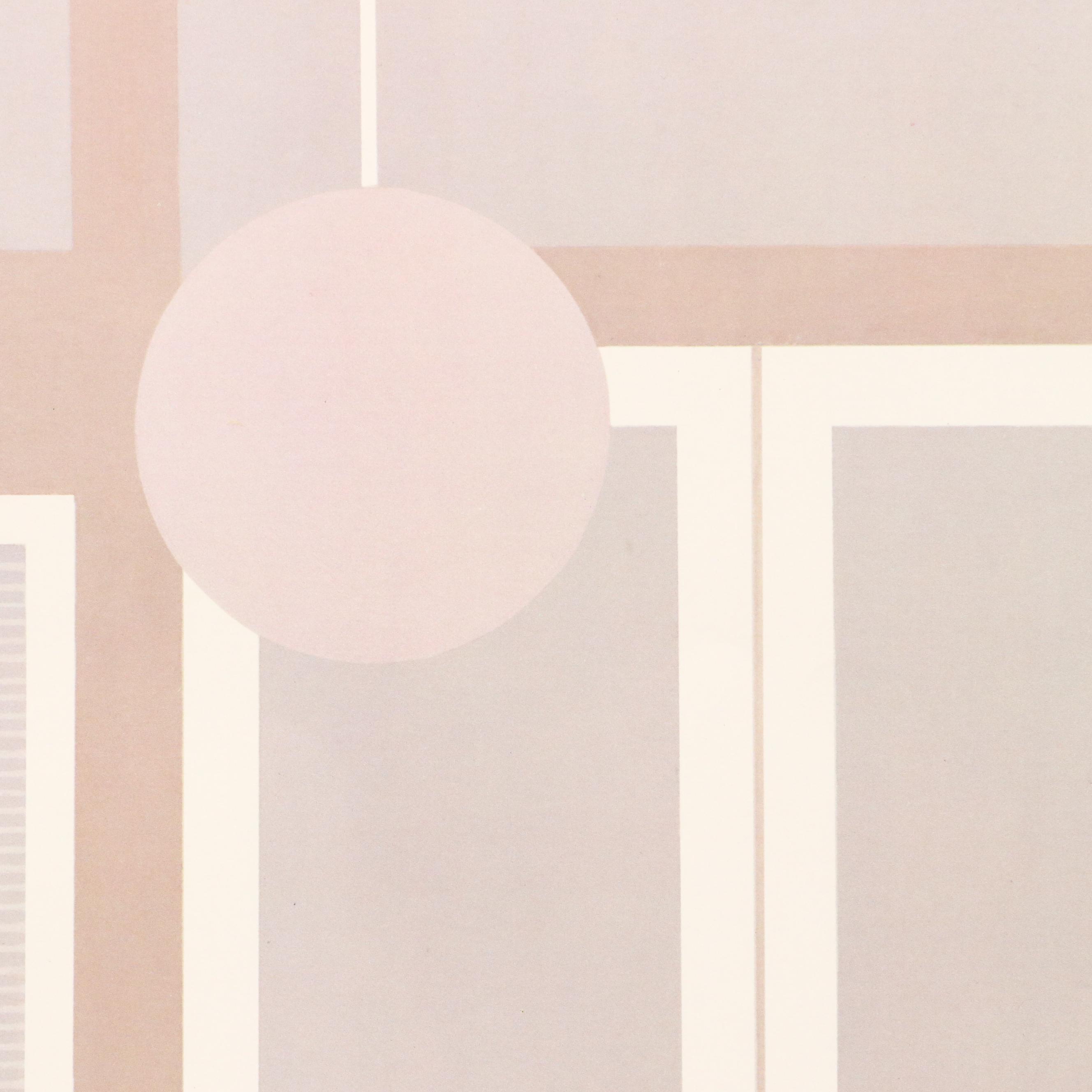 Ron DuBois Offset Lithographs of Stylized Interior Scenes, 1984