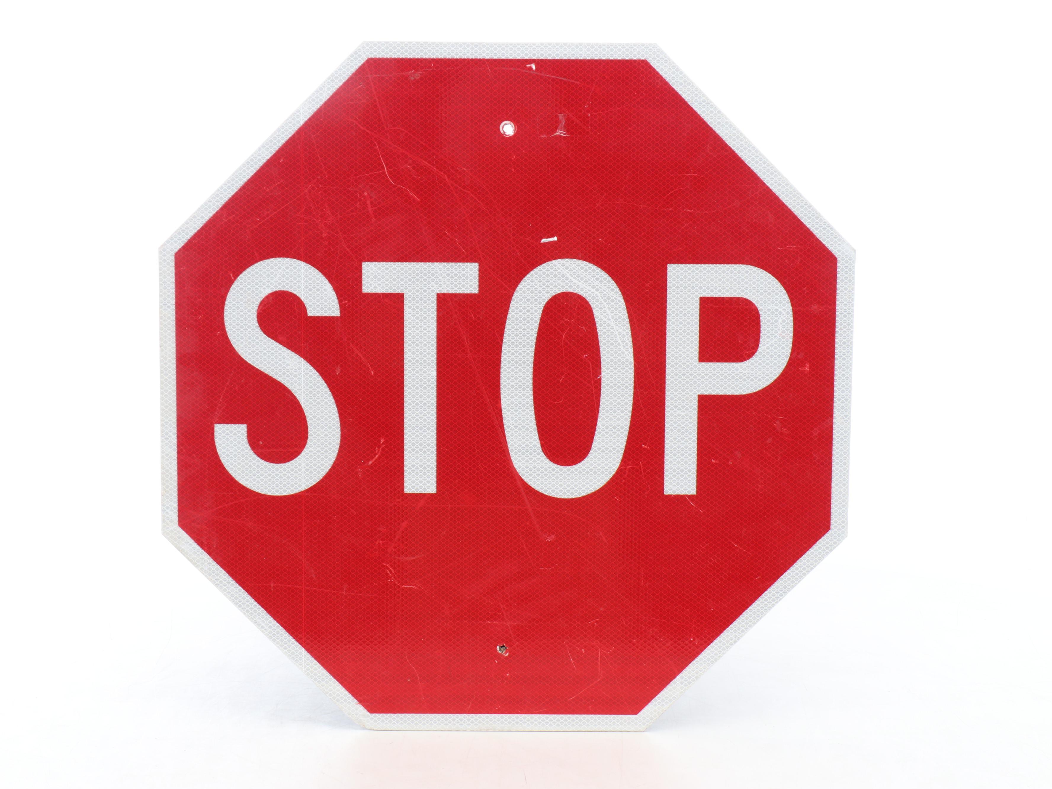 Stop and Do Not Stop Metal Enamel Road Signs
