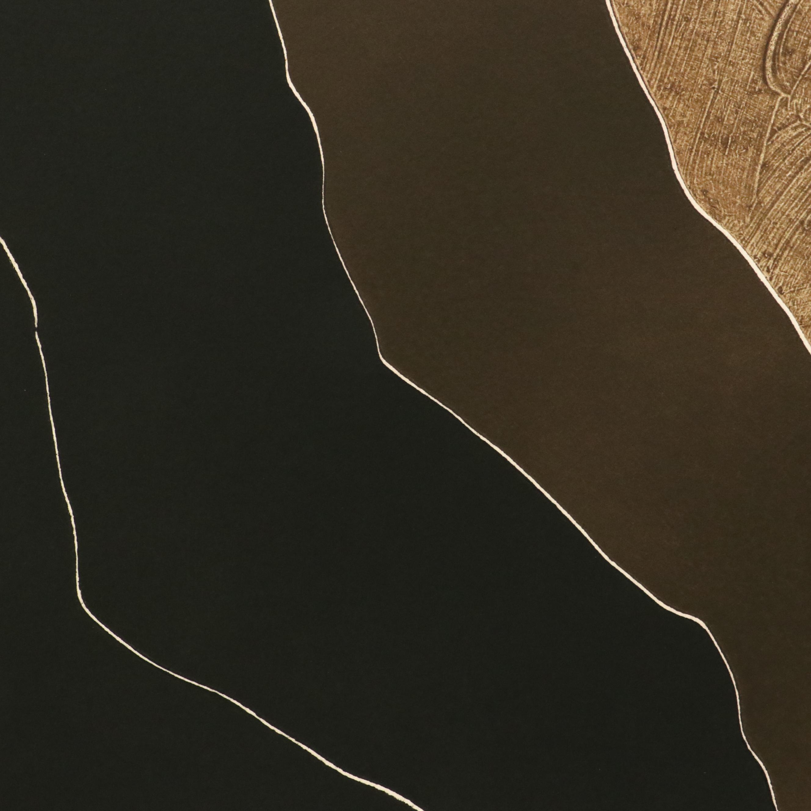 Peter Keefer Collagraph Diptych "CXII" and Other Landscape, 1980s