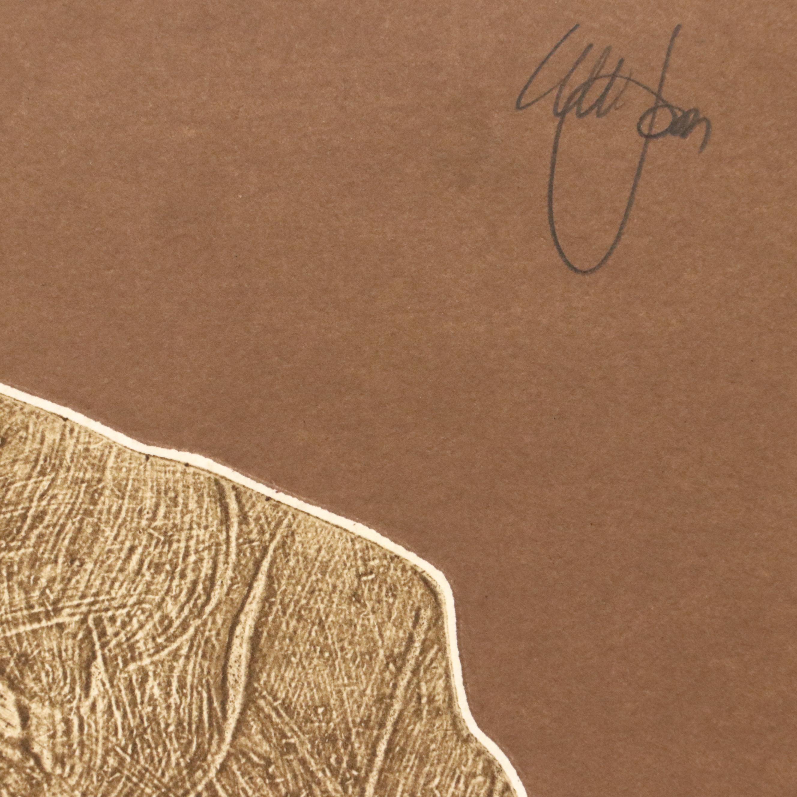 Peter Keefer Collagraph Diptych "CXII" and Other Landscape, 1980s