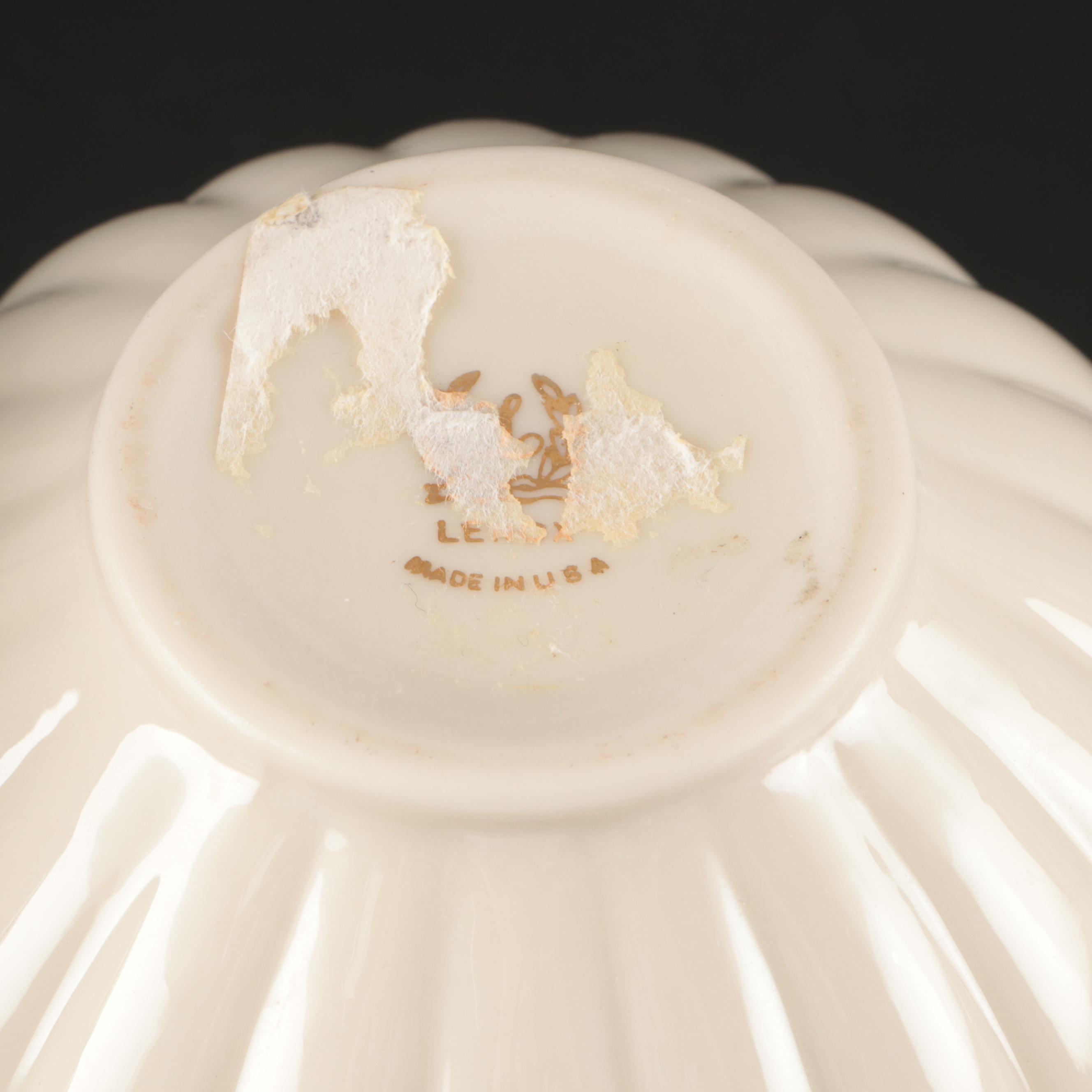 Lenox Gilt Cream Body Porcelain Vases and Home Décor