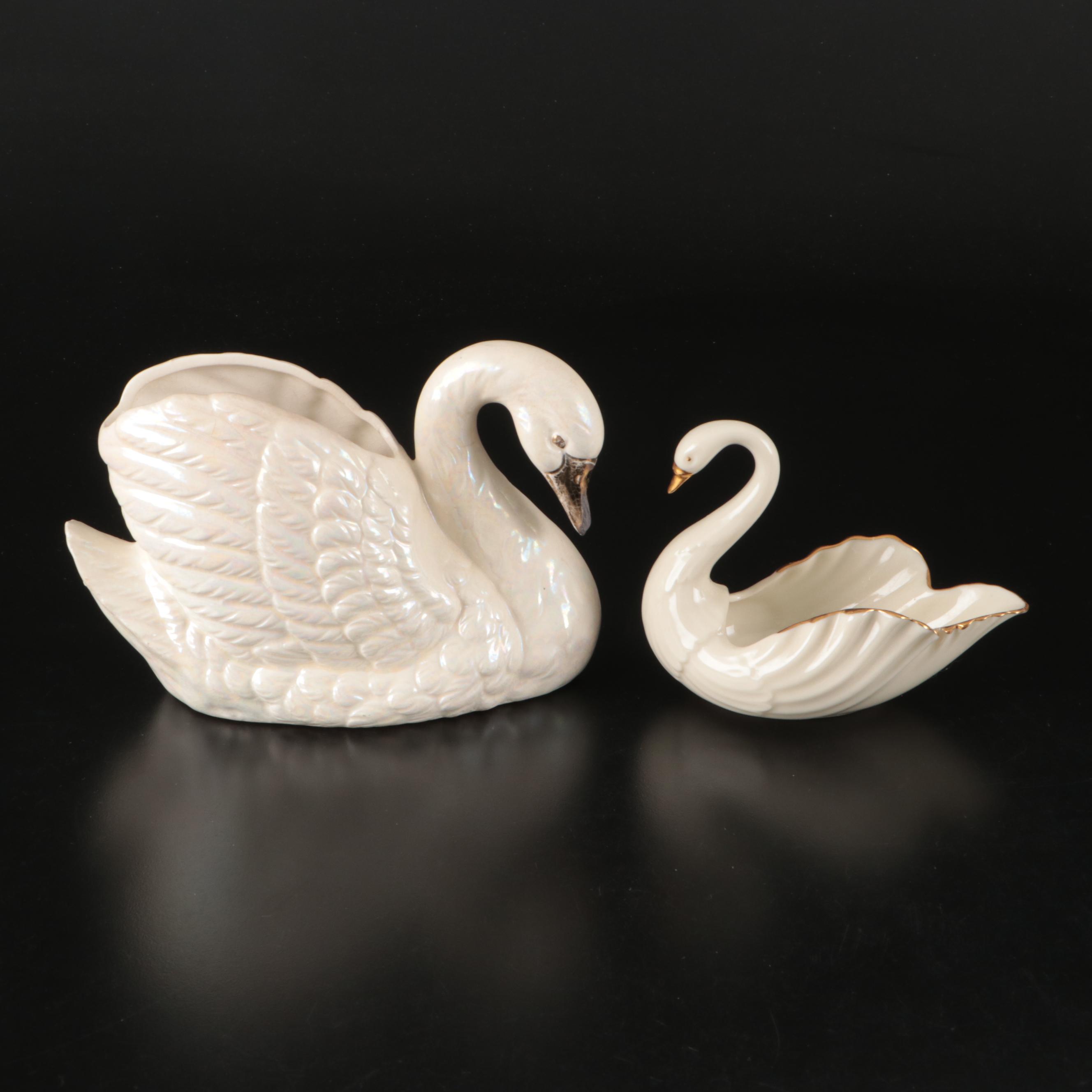 Lenox Gilt Cream Body Porcelain Vases and Home Décor