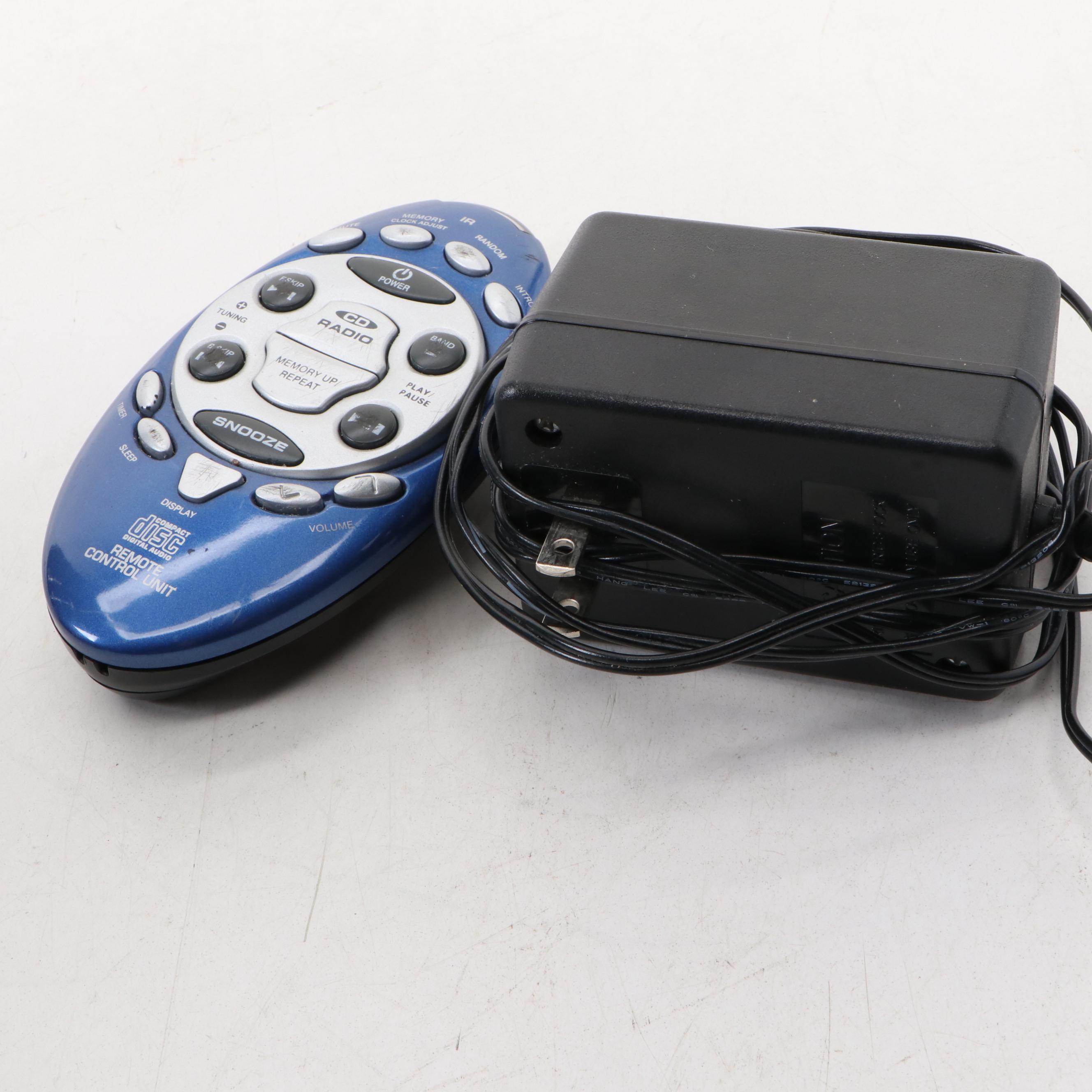 Sharper Image Model GT113 VW Beetle CD and Radio System with Alarm Clock