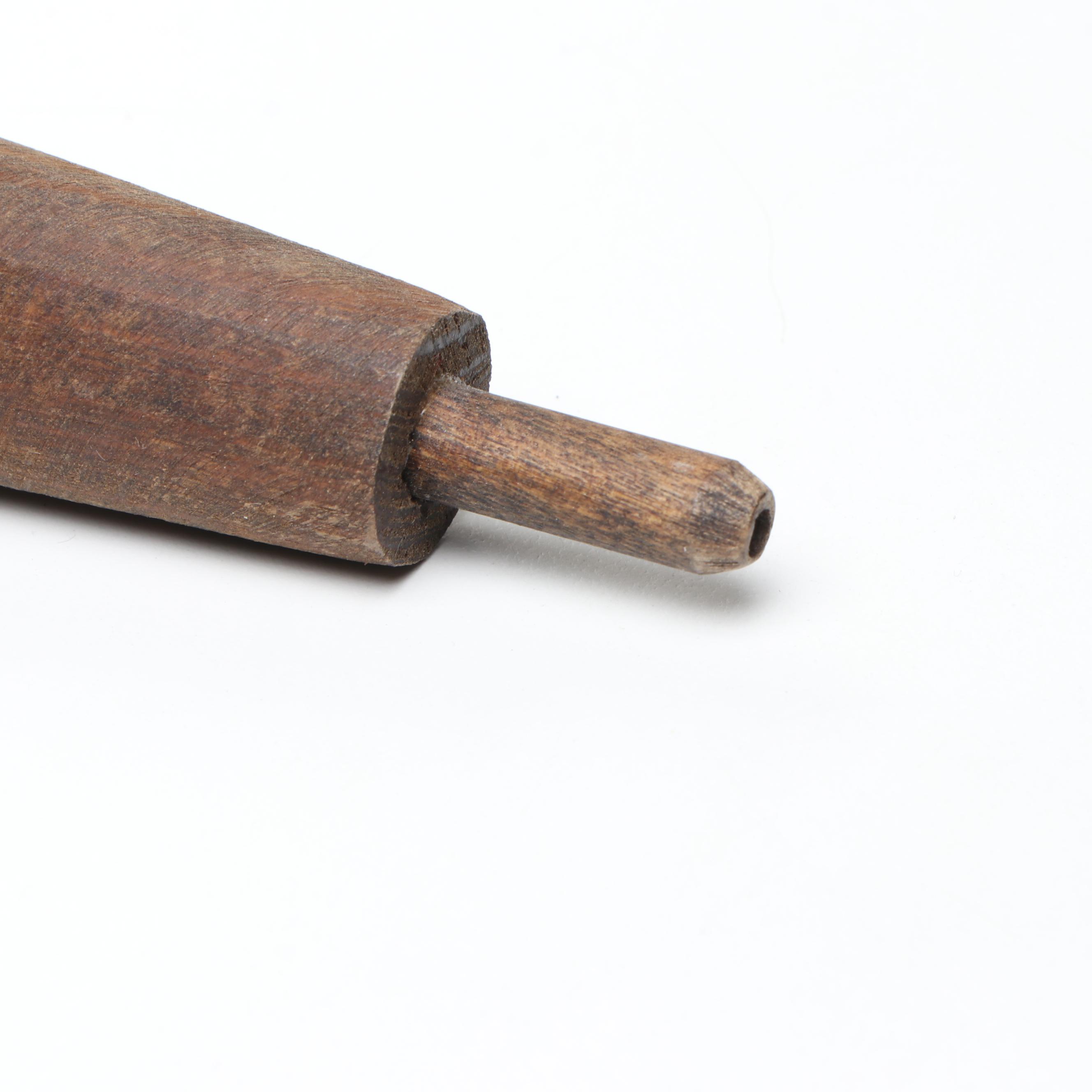 La Ne Ayo Native American Creek Beaded Carved Wood Owl Pipe