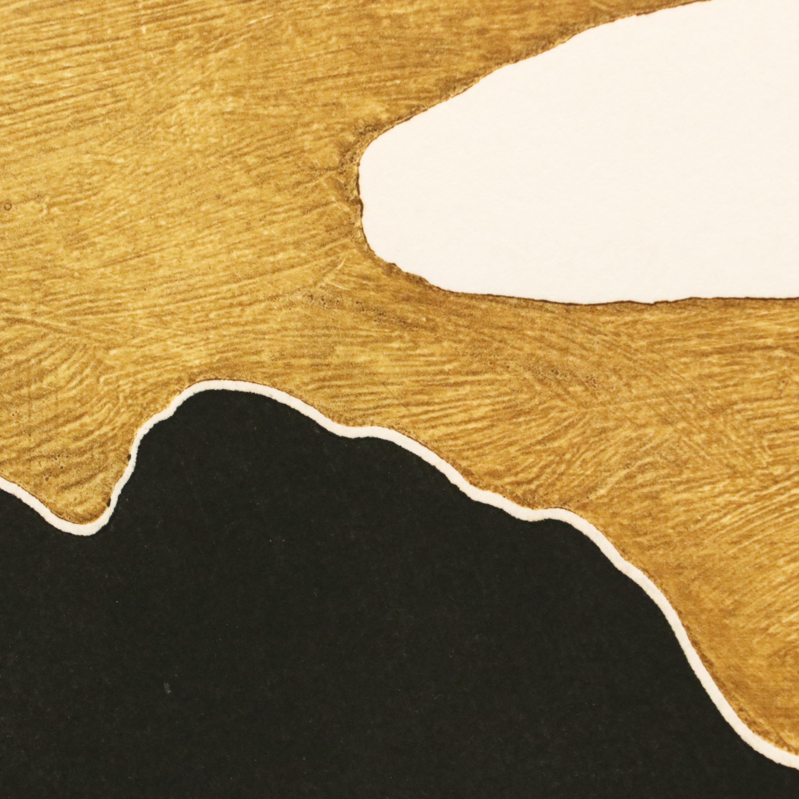 Peter Keefer Collagraphs of Southwestern Landscapes "Taos XL" and "Taos XVII"