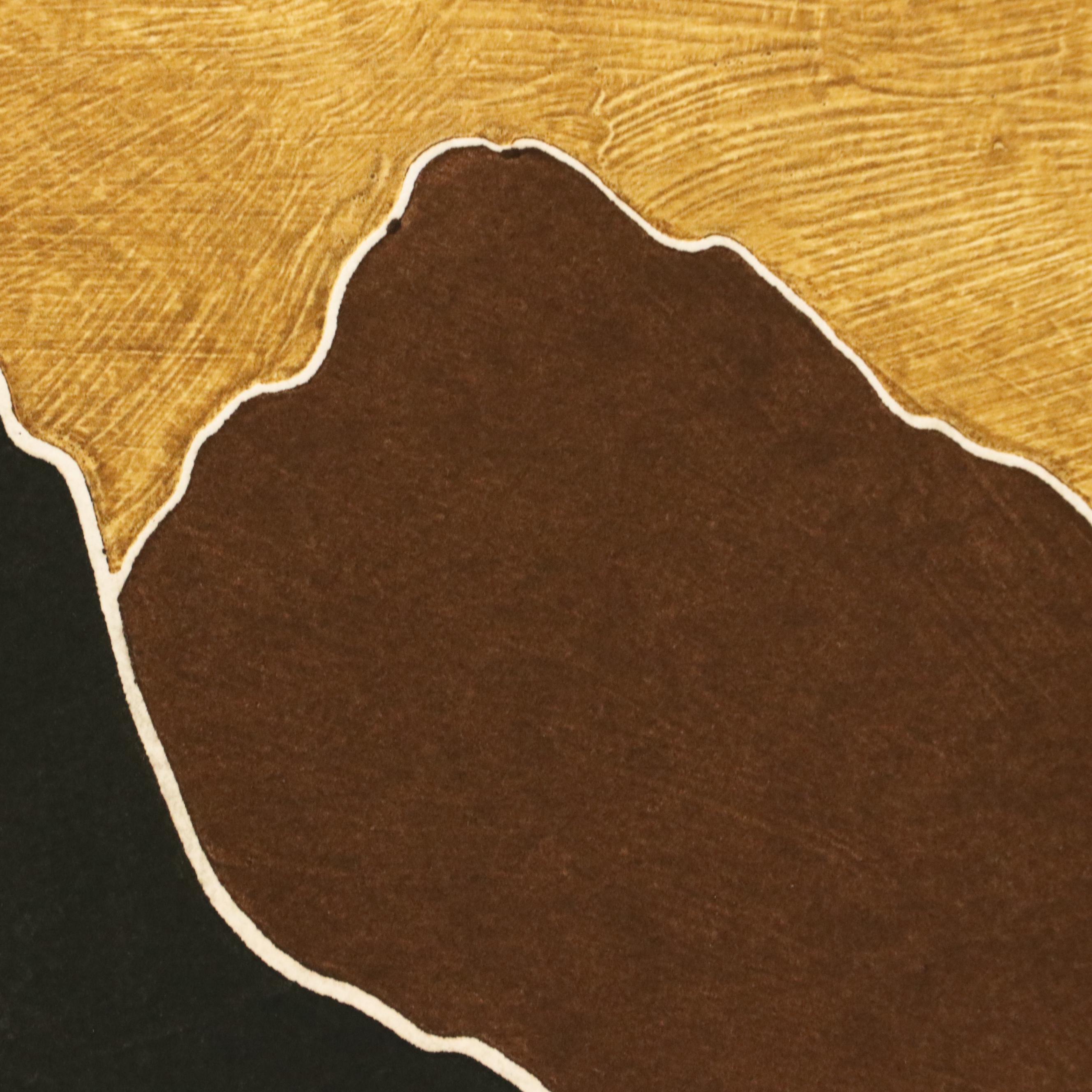 Peter Keefer Collagraphs of Southwestern Landscapes "Taos XL" and "Taos XVII"