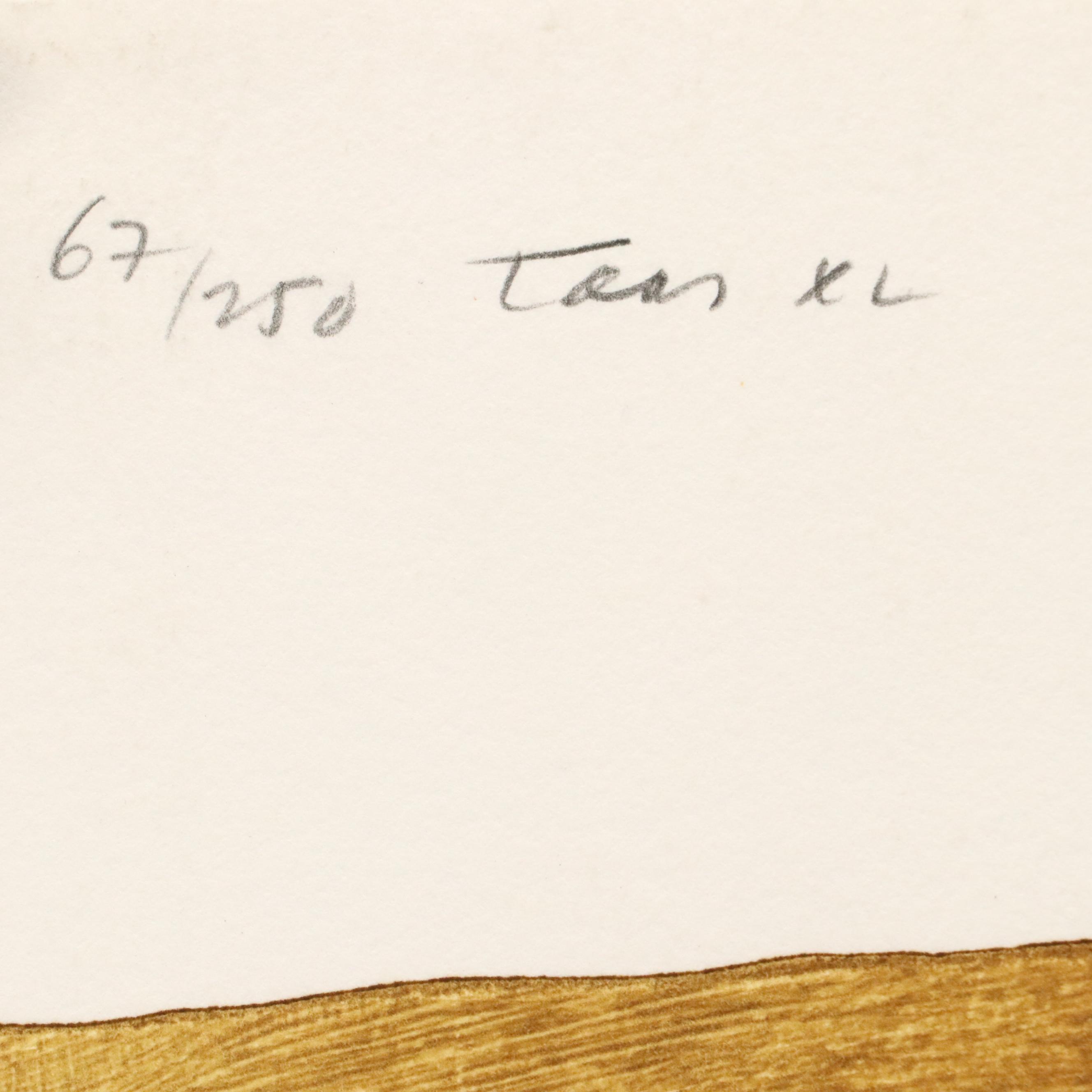 Peter Keefer Collagraphs of Southwestern Landscapes "Taos XL" and "Taos XVII"