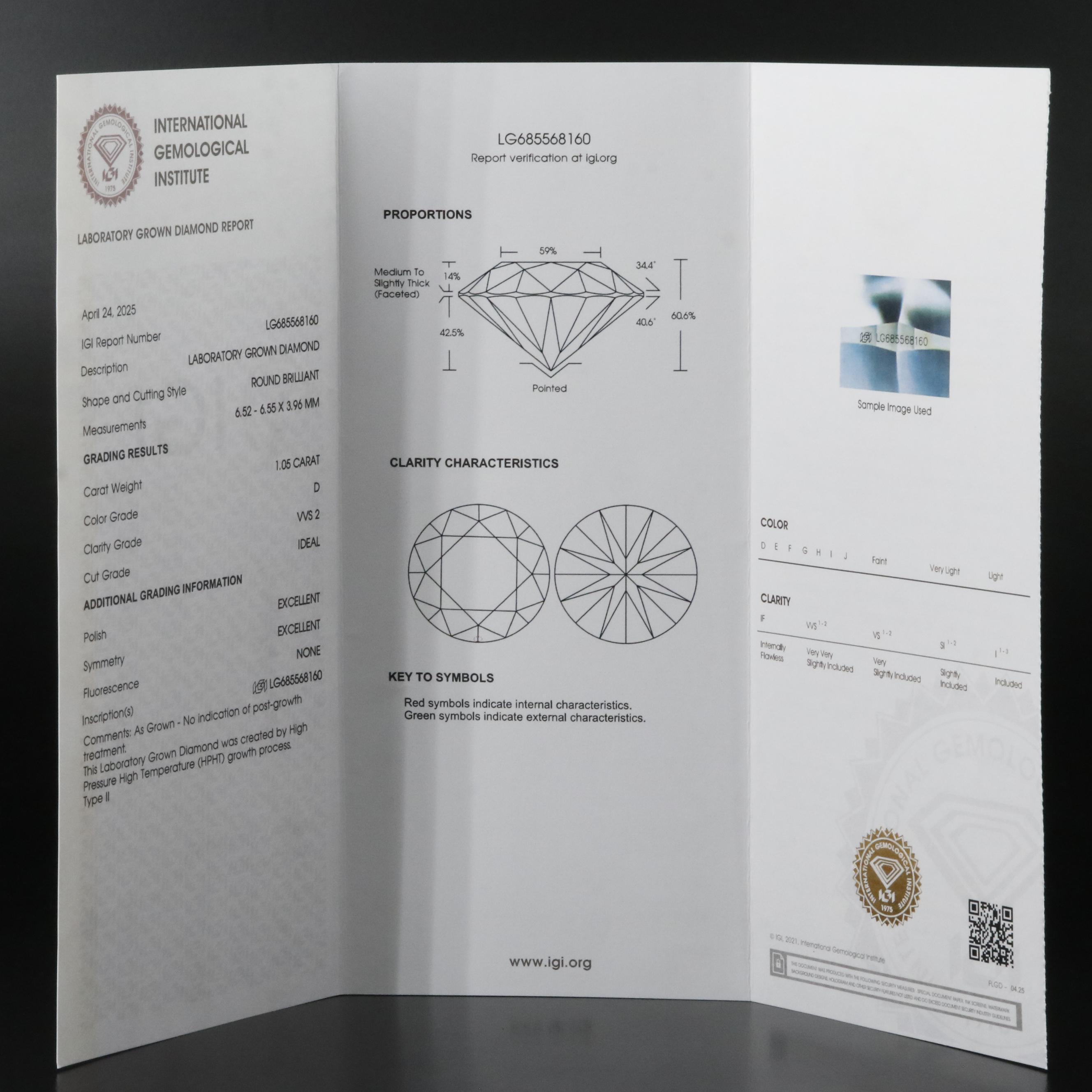 Platinum 2.10 CTW Lab Grown Diamond Stud Earrings with IGI Reports