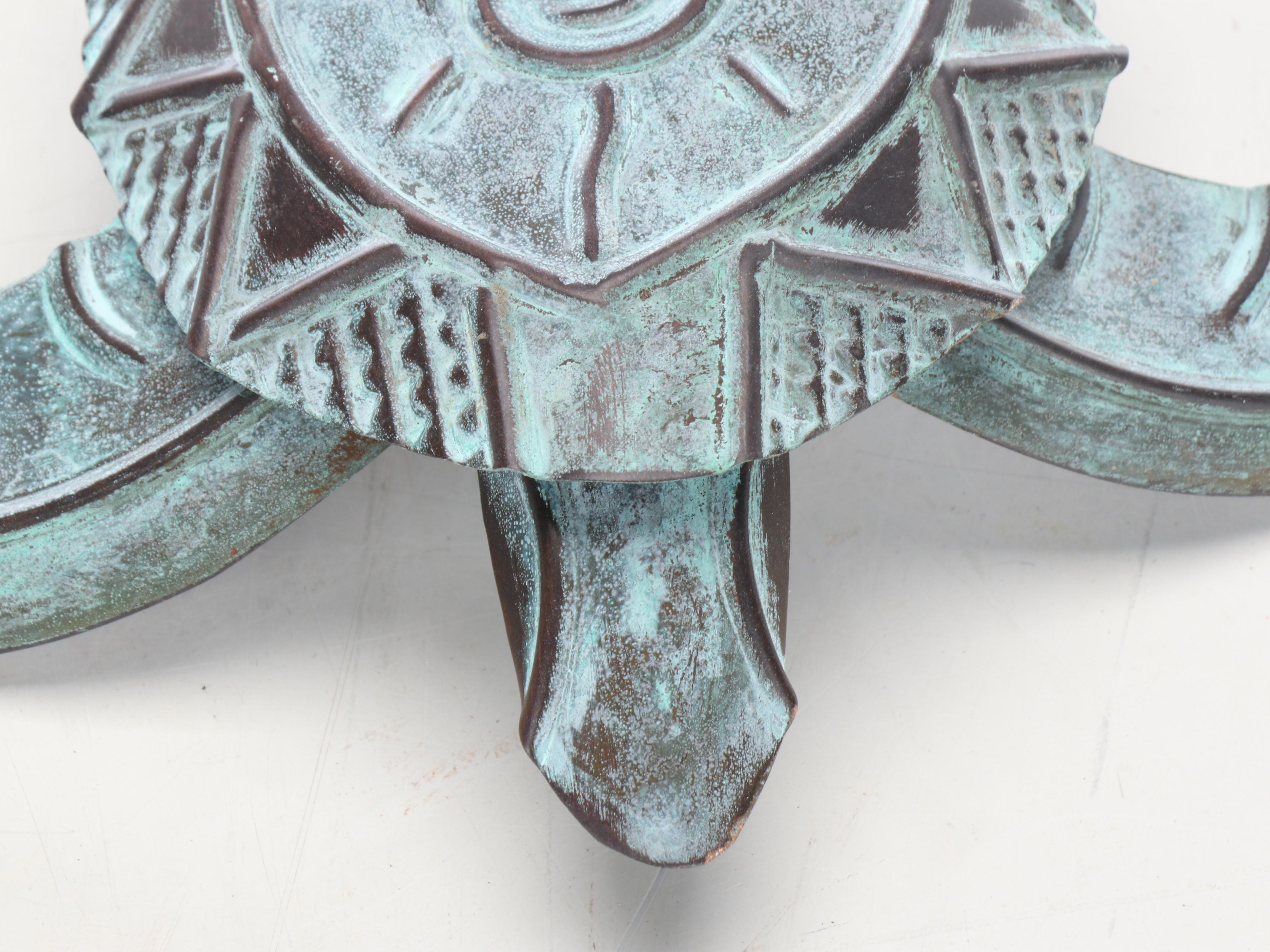 Ladybug, Fish, and Turtle Metal Garden Sculptures