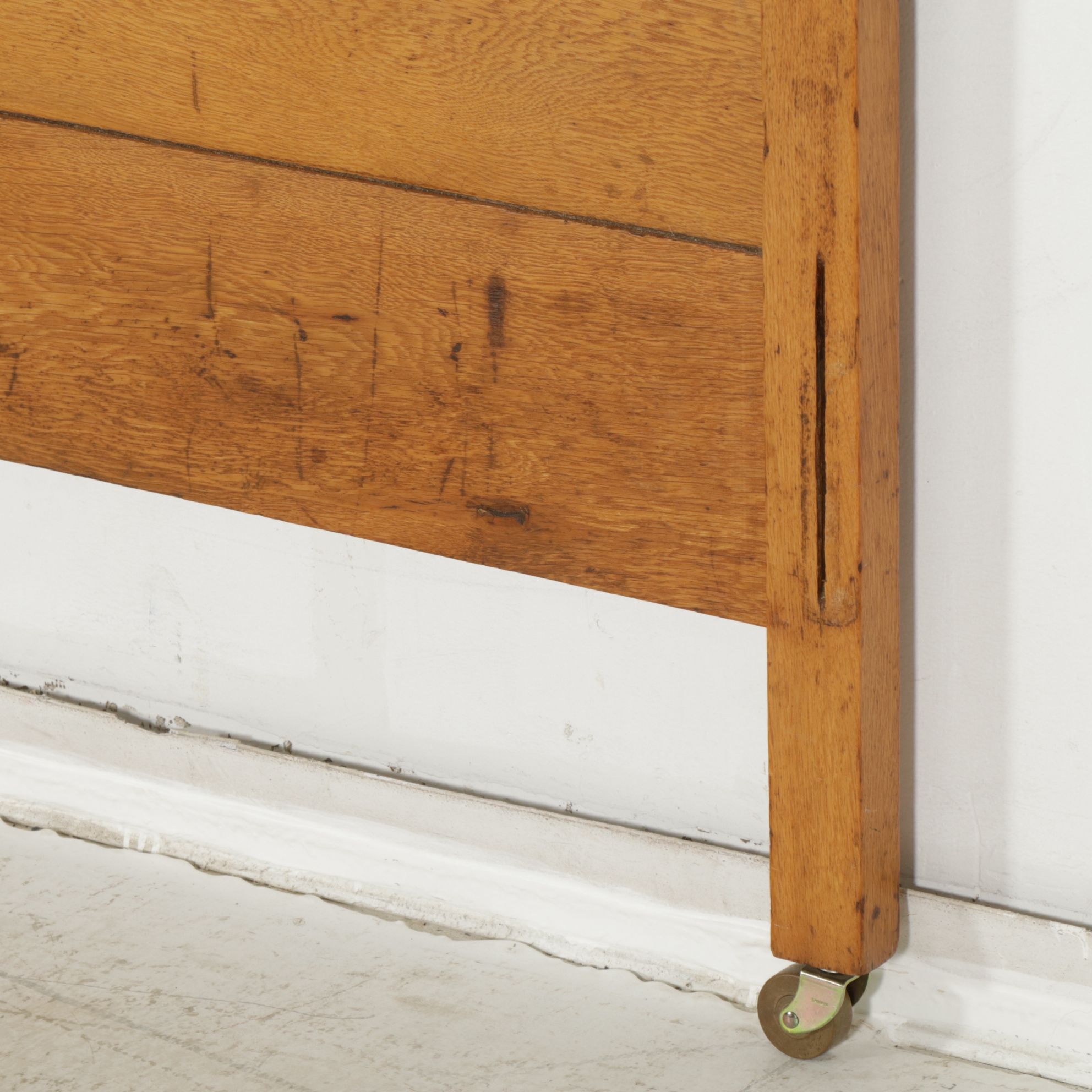 Oak Full-Size Bed Frame, Early 20th Century