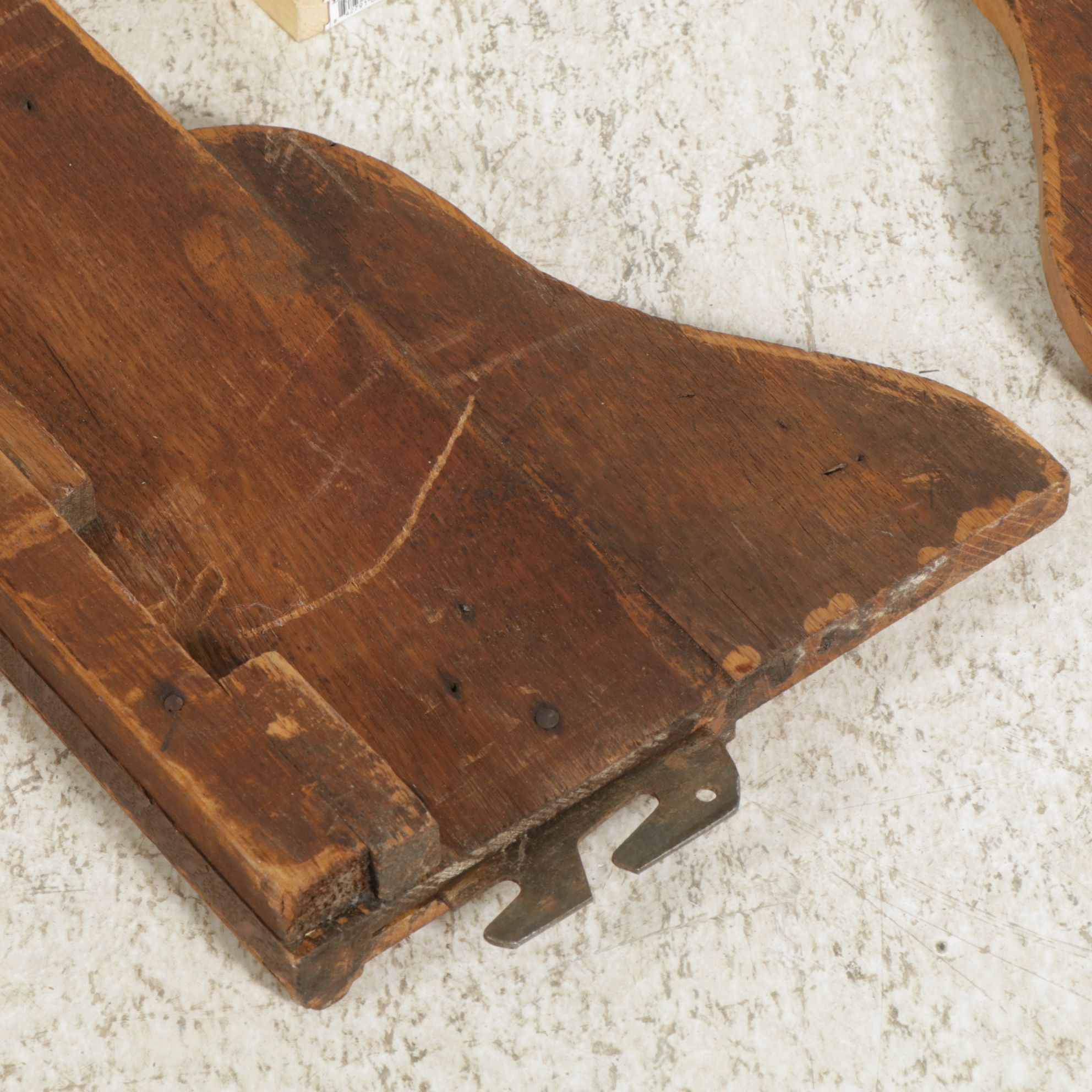 Oak Full-Size Bed Frame, Early 20th Century