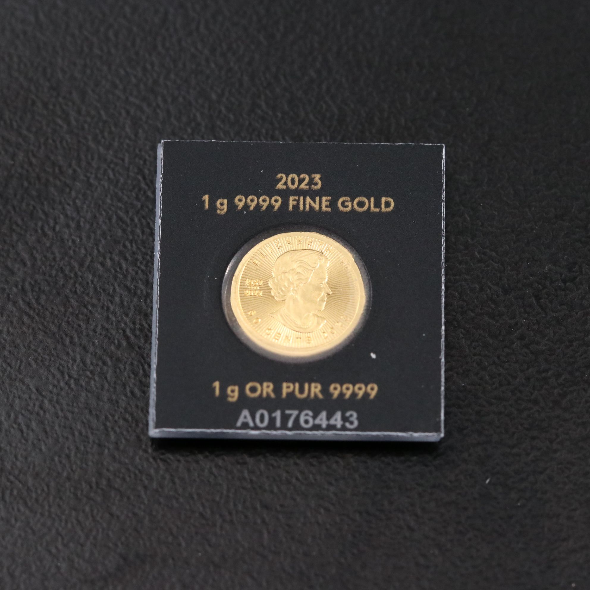 2023 Canada Fifty Cents One Gram Gold Maple Leaf Coin