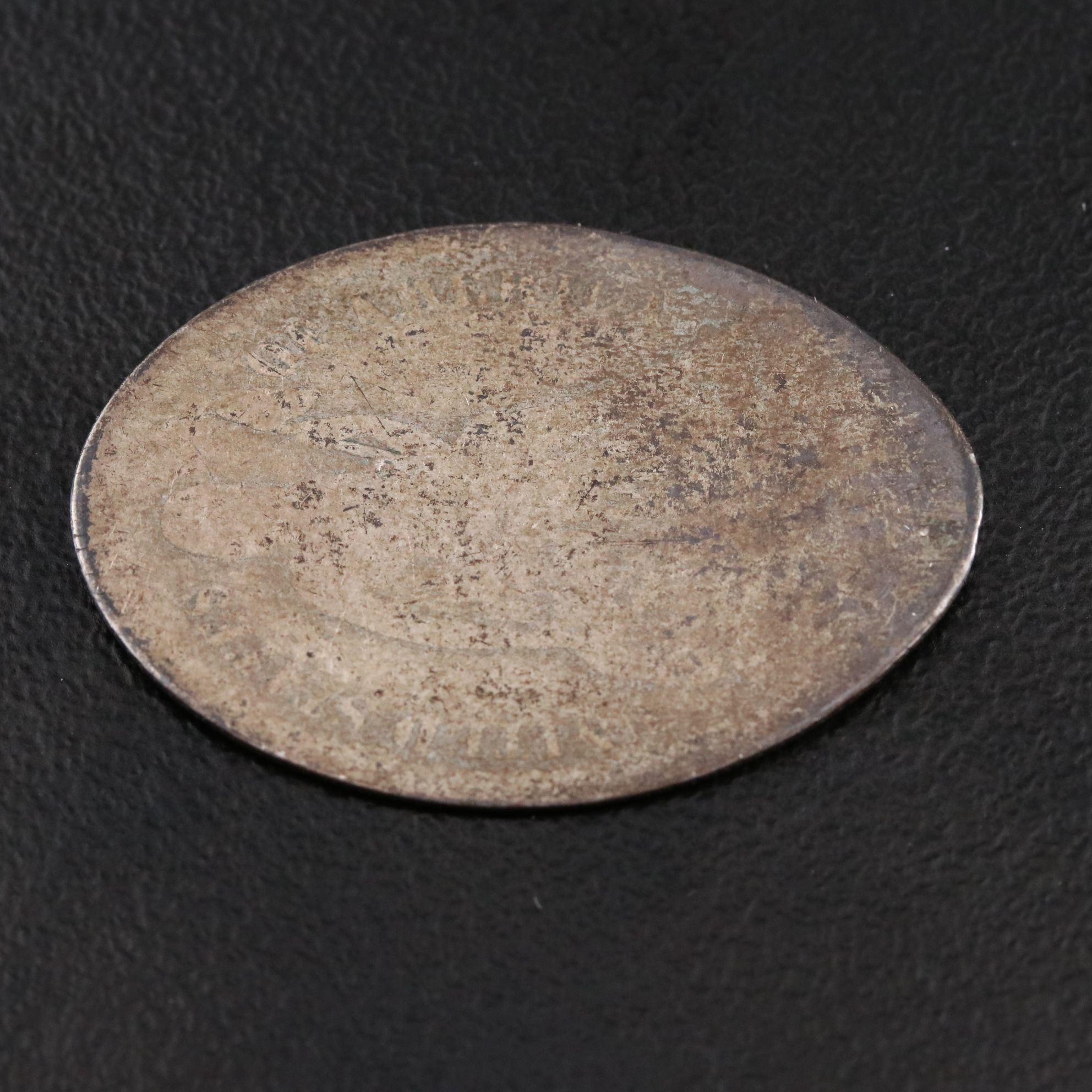 1893 Columbia Exposition Souvenir Rolled Out Silver Dime