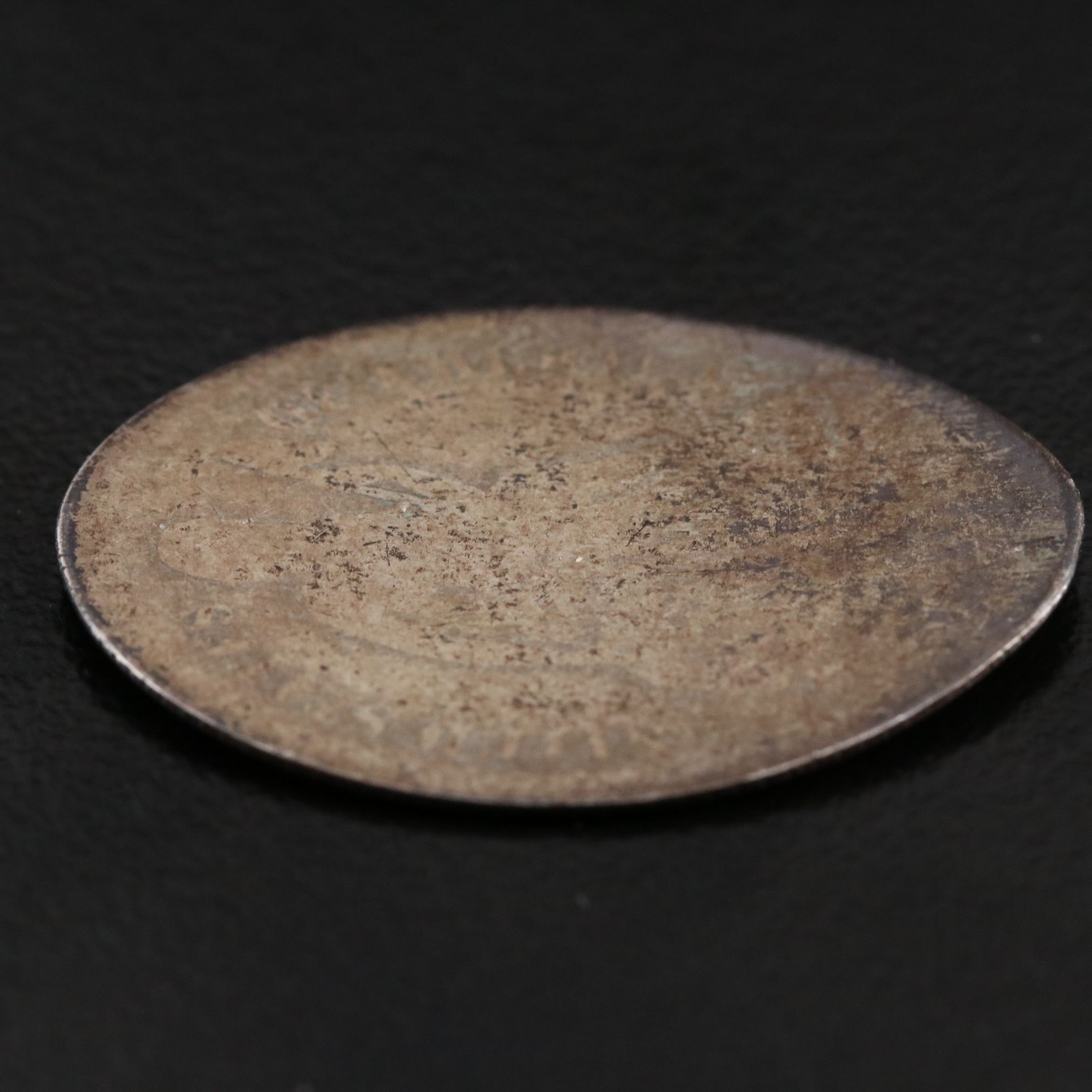 1893 Columbia Exposition Souvenir Rolled Out Silver Dime