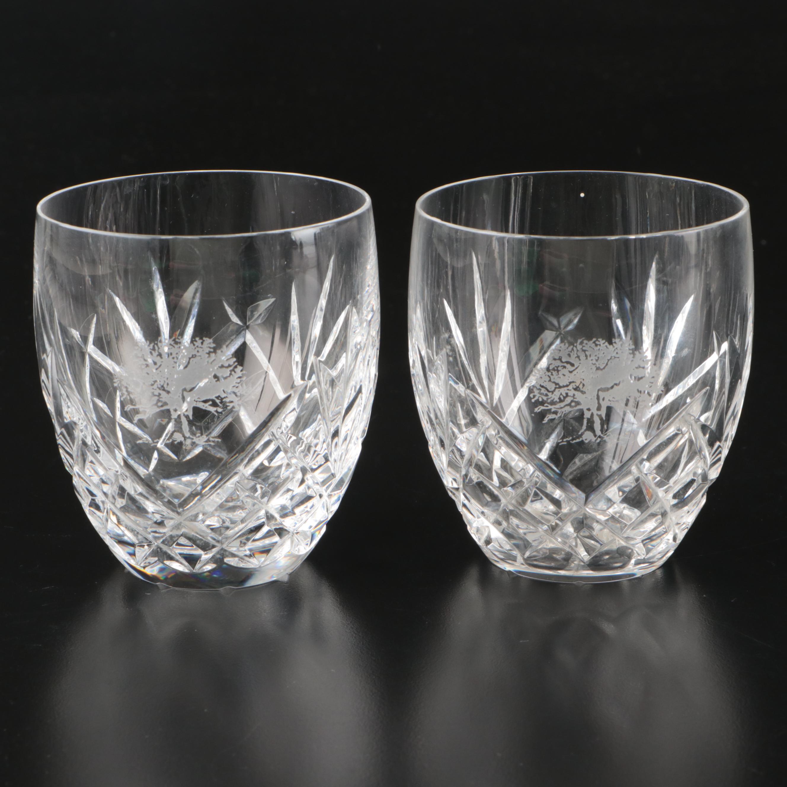Waterford "Mooncoin" Crystal Highball Glasses with Other Waterford Glassware
