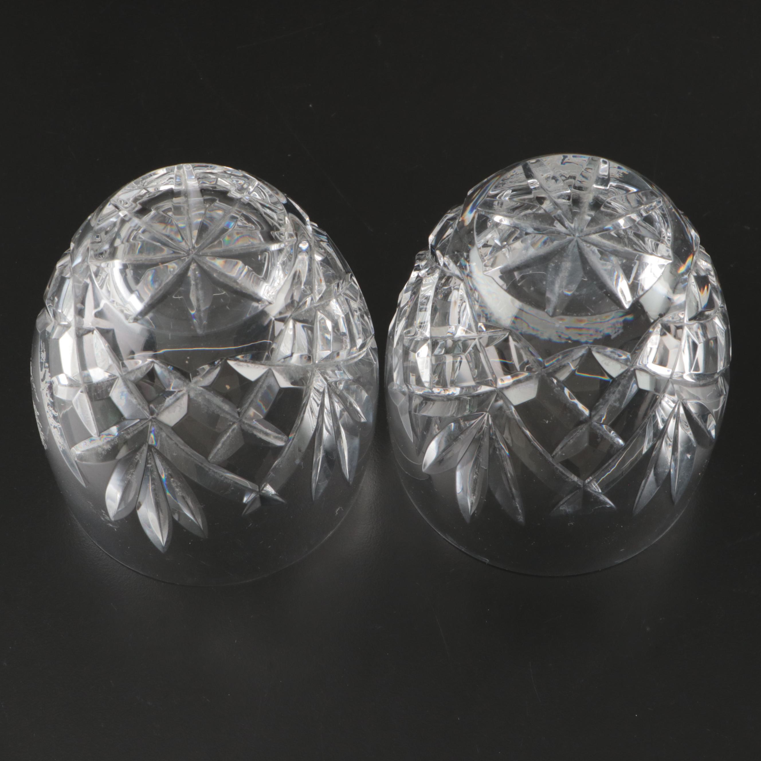 Waterford "Mooncoin" Crystal Highball Glasses with Other Waterford Glassware