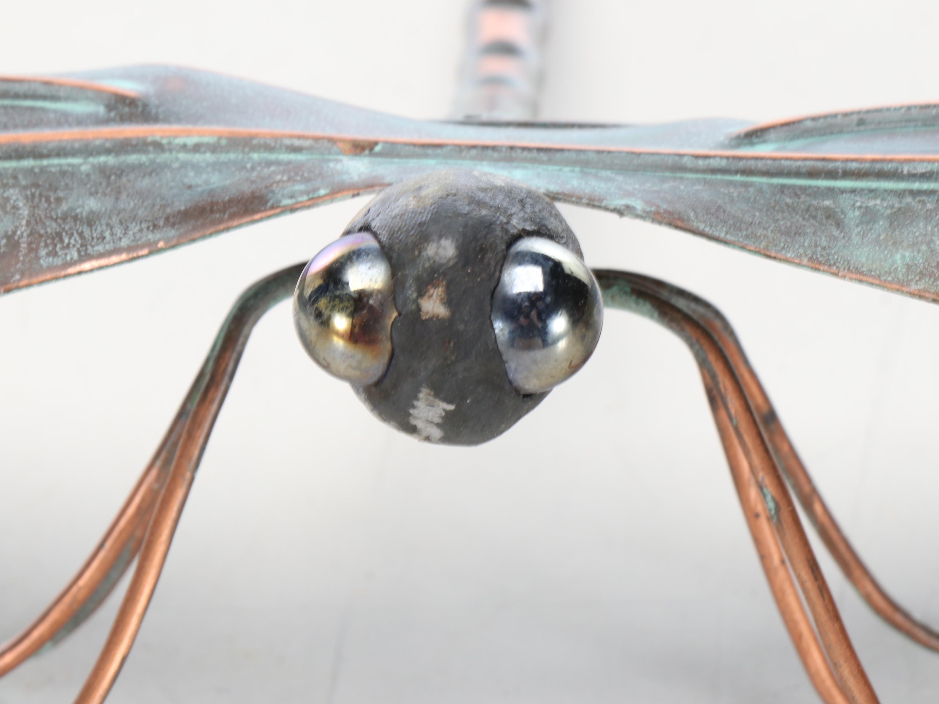 Metal Dragonfly Garden Sculptures