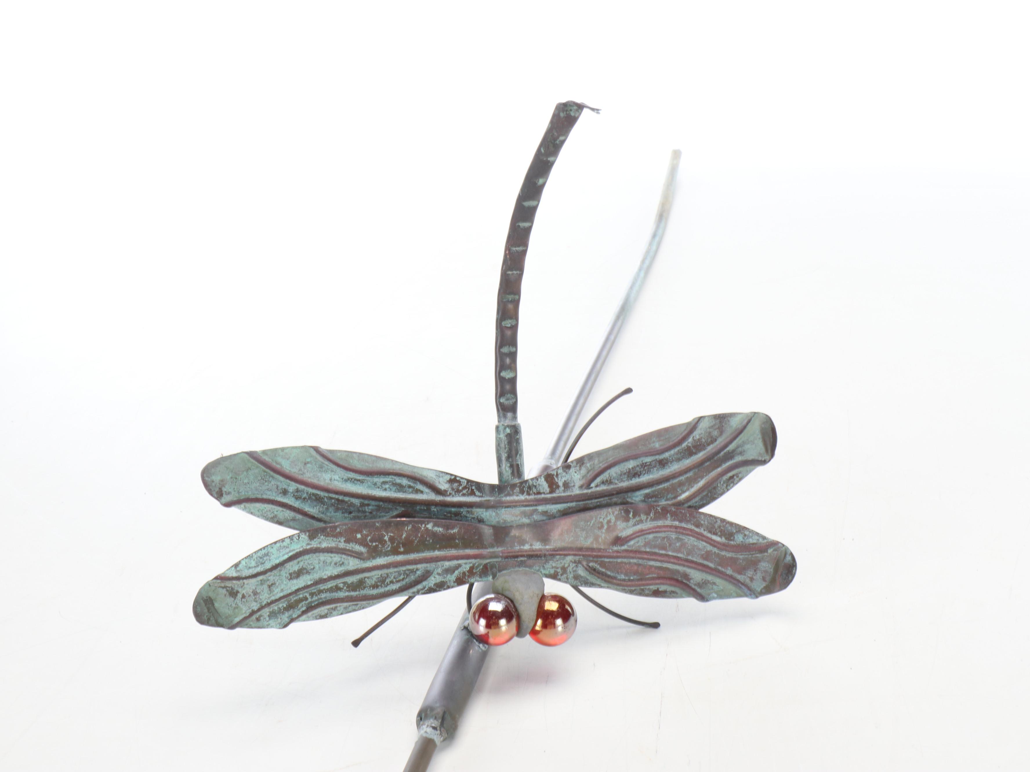 Metal Dragonfly Garden Sculptures