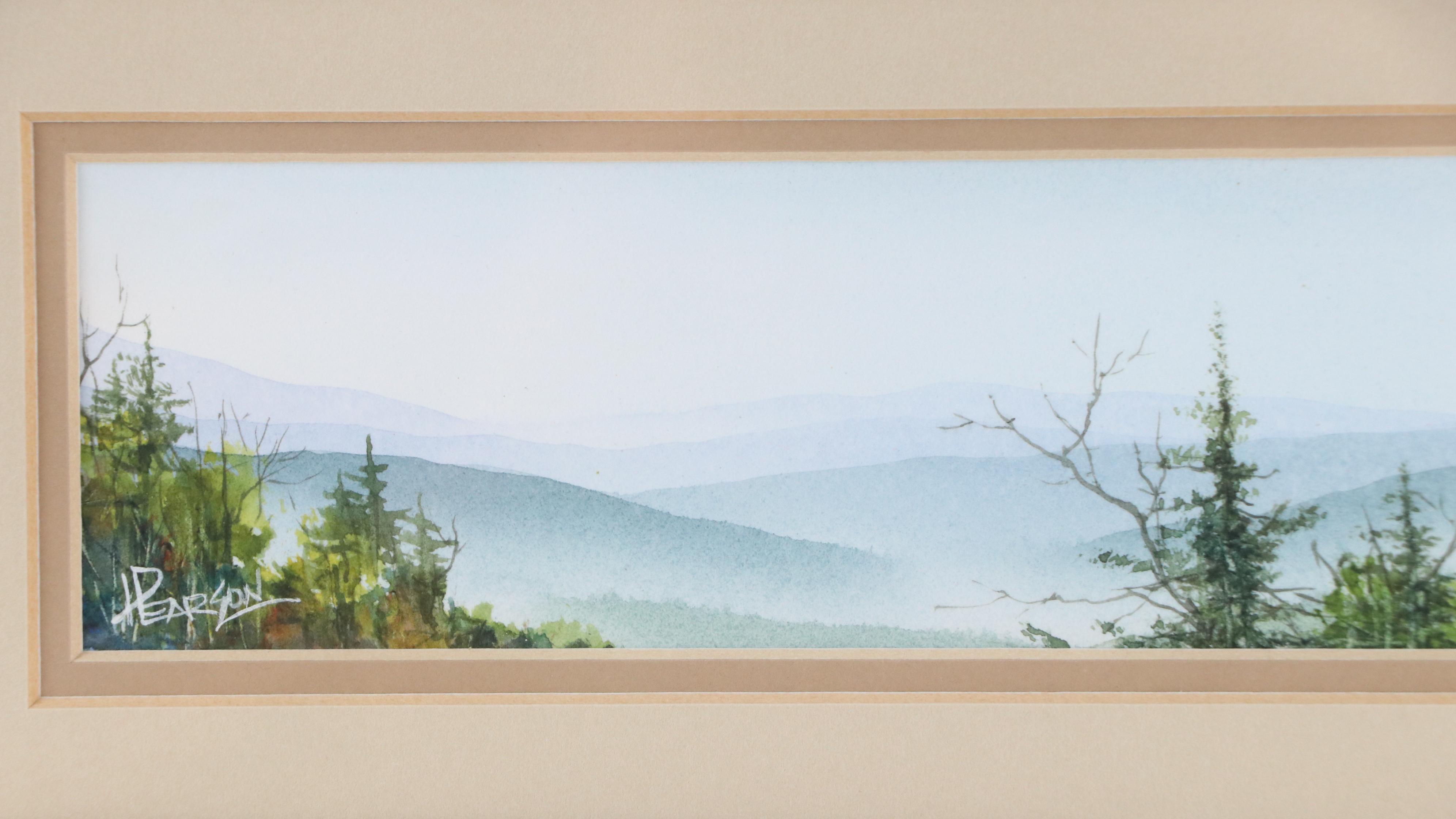 J. Pearson Panoramic Wilderness Landscape, Late 20th or 21st Century