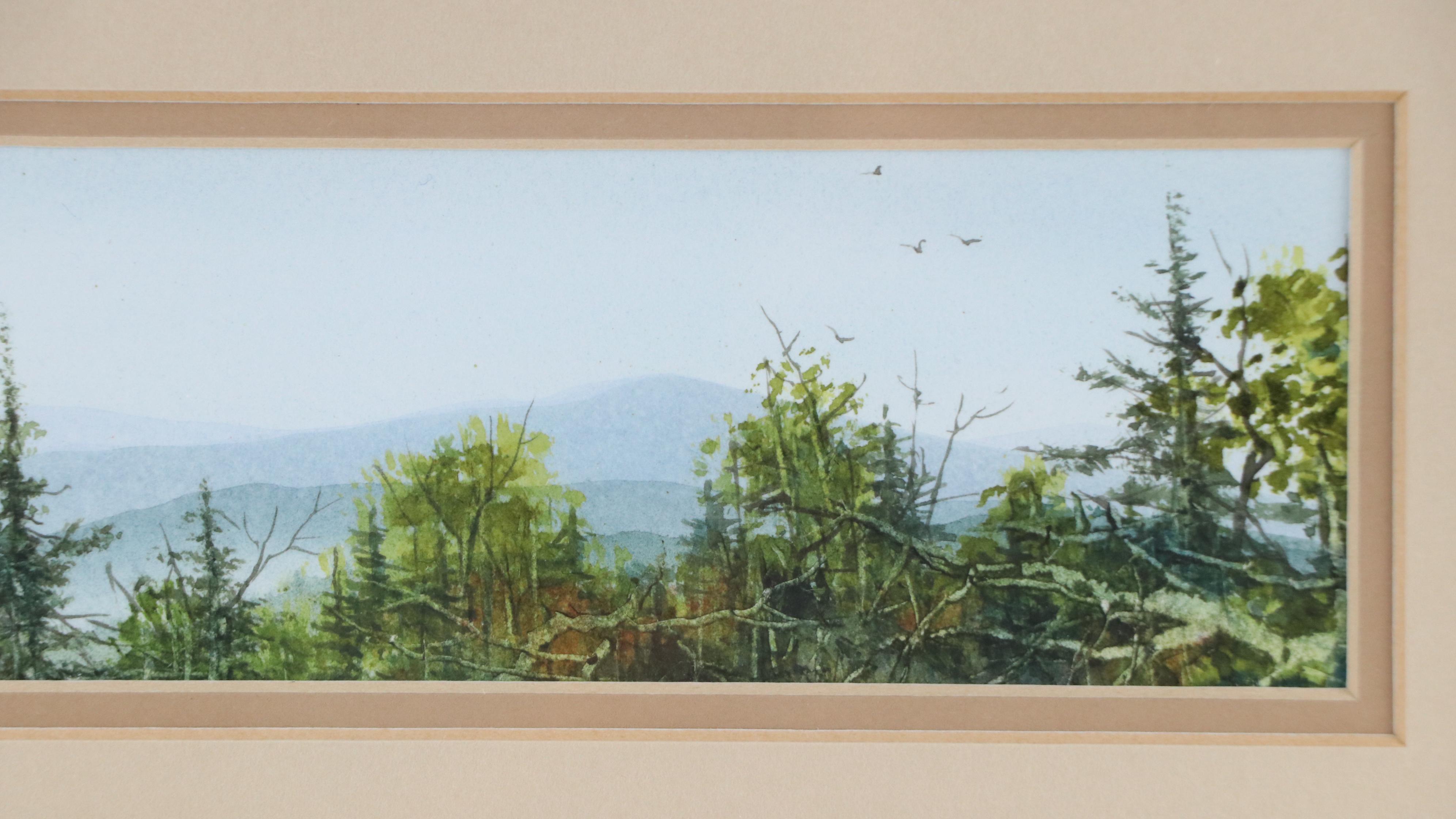 J. Pearson Panoramic Wilderness Landscape, Late 20th or 21st Century