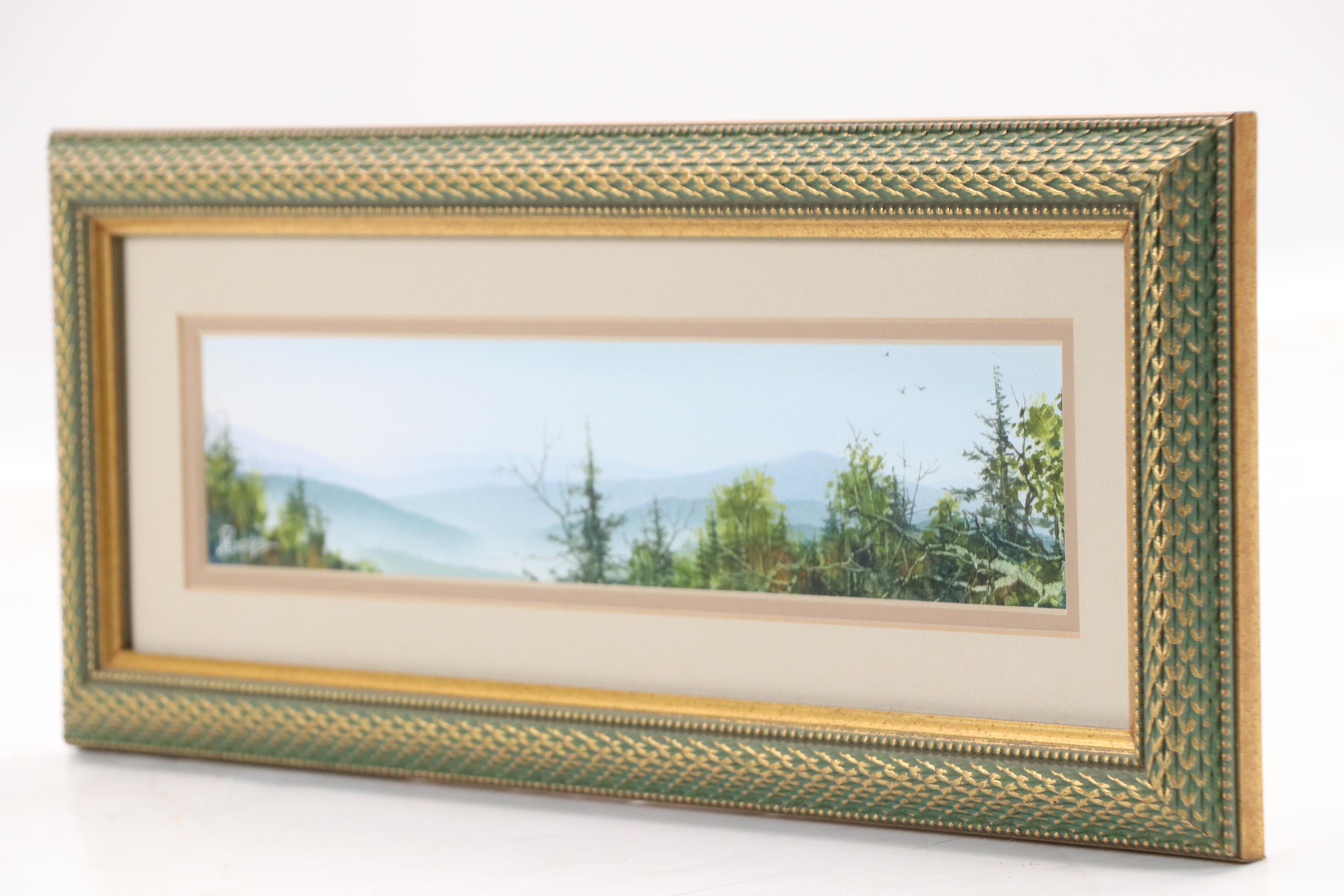 J. Pearson Panoramic Wilderness Landscape, Late 20th or 21st Century