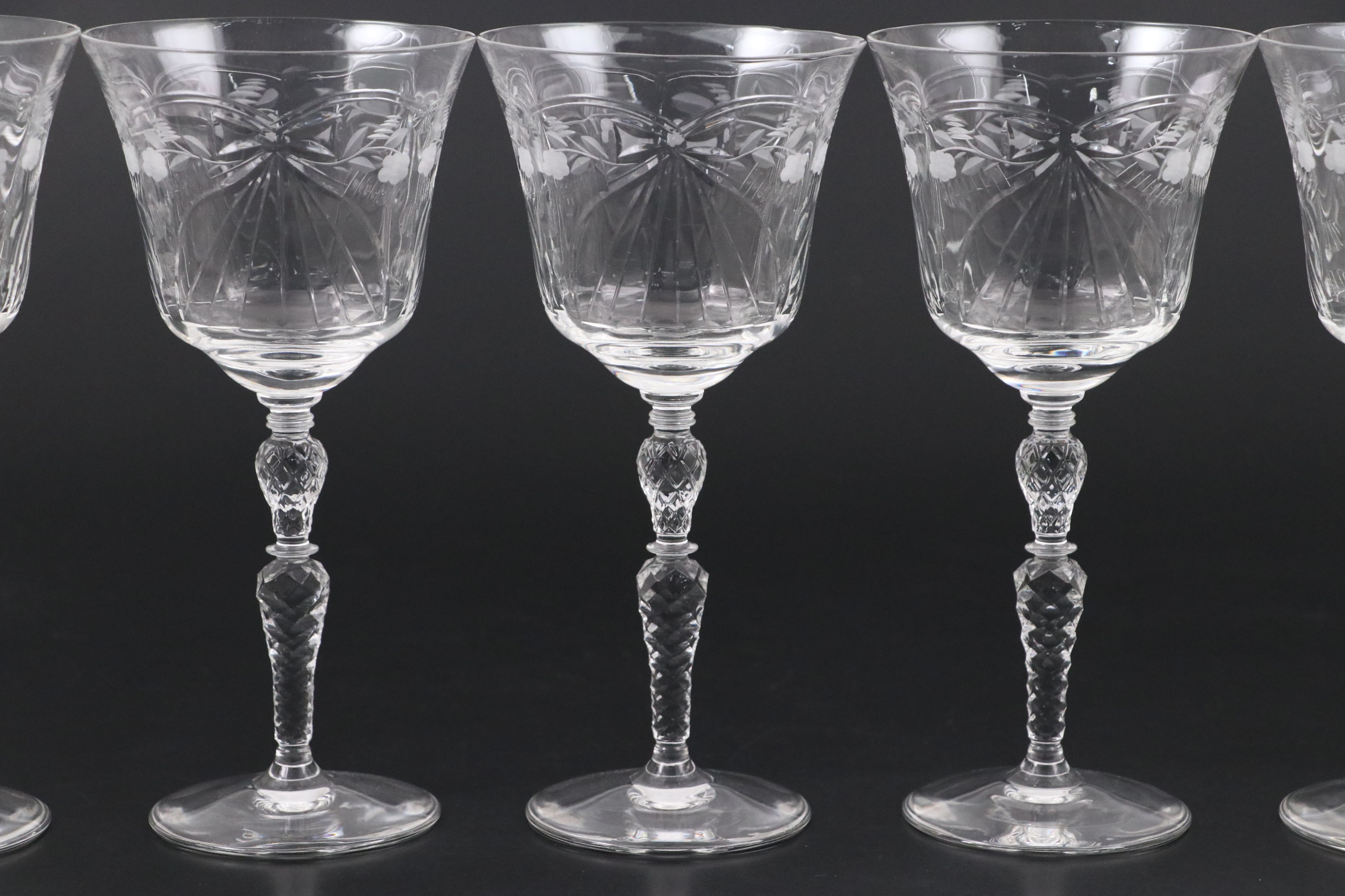 Rock Sharpe "Salon" Glass Water Goblets