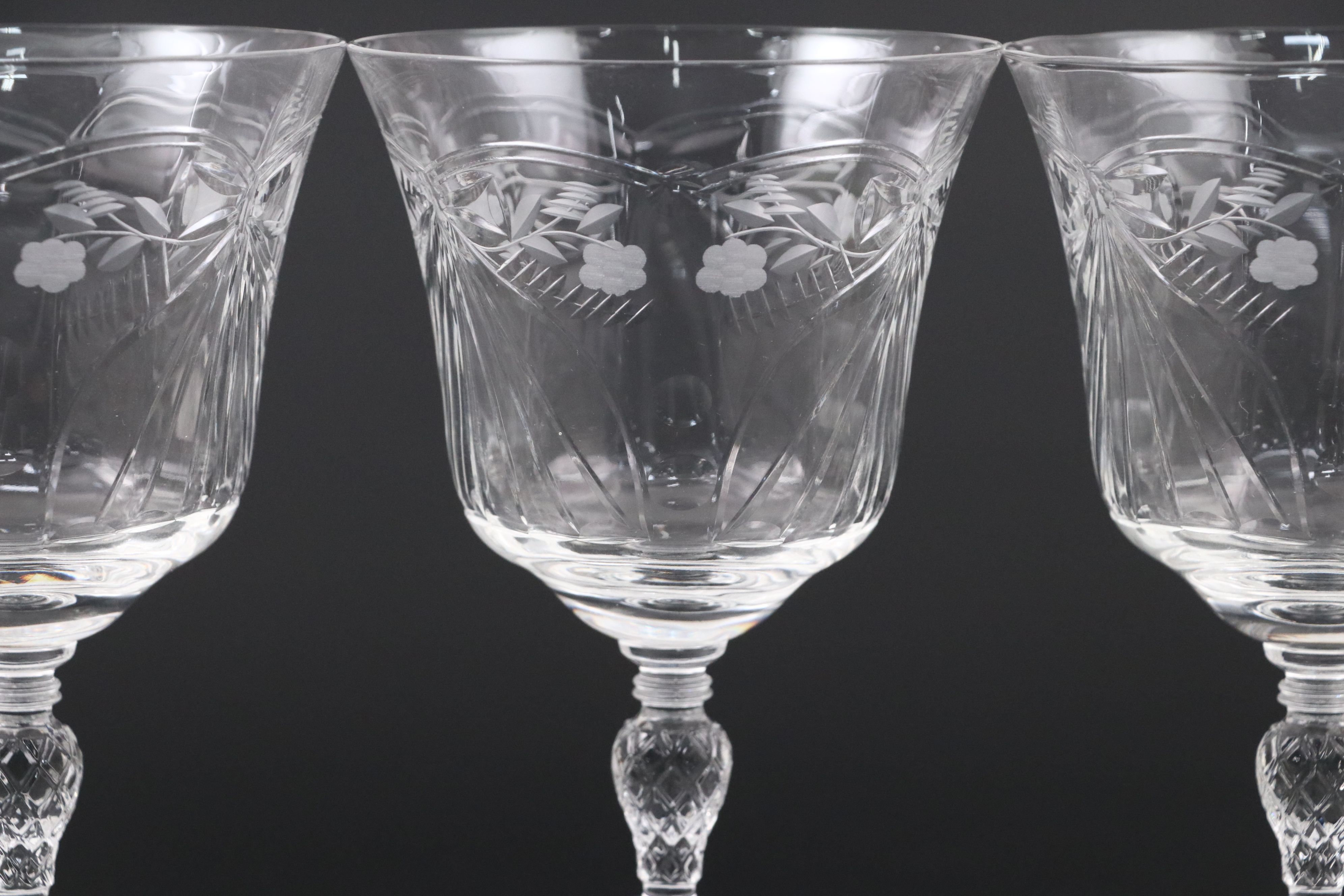 Rock Sharpe "Salon" Glass Water Goblets