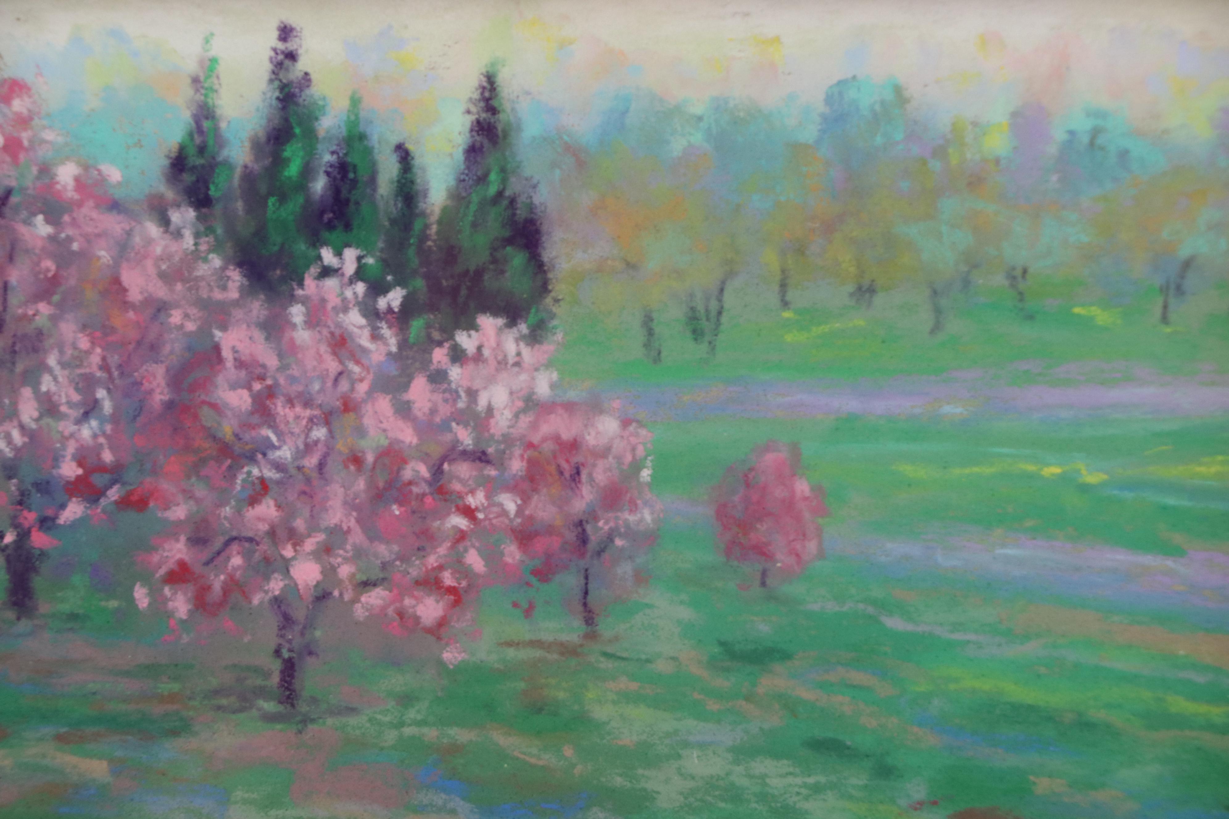 Bob Richey Pastel Landscape Drawing