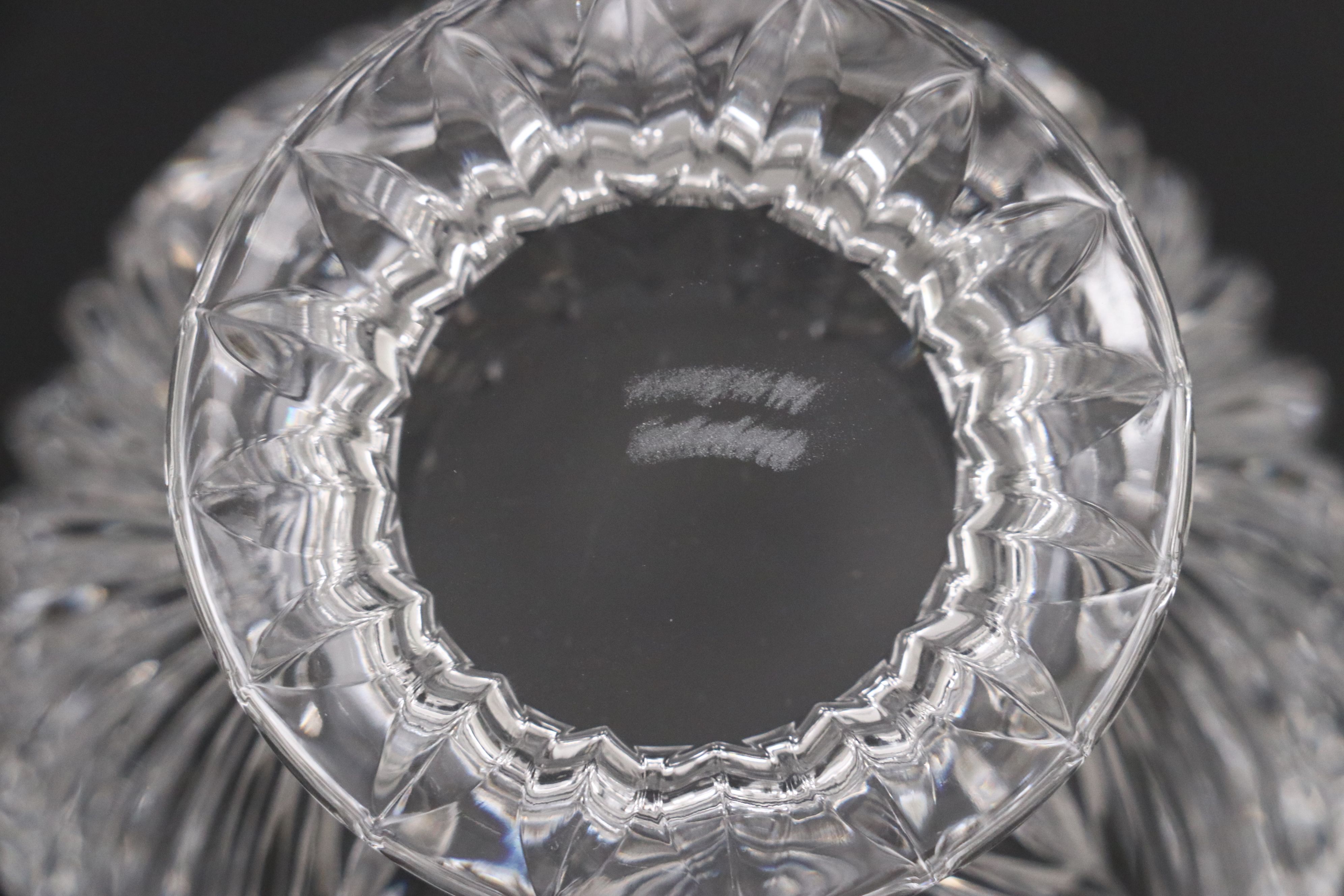 American Brilliant Cut Crystal Vase, Hobnail Glass Bowl, and More Table Décor