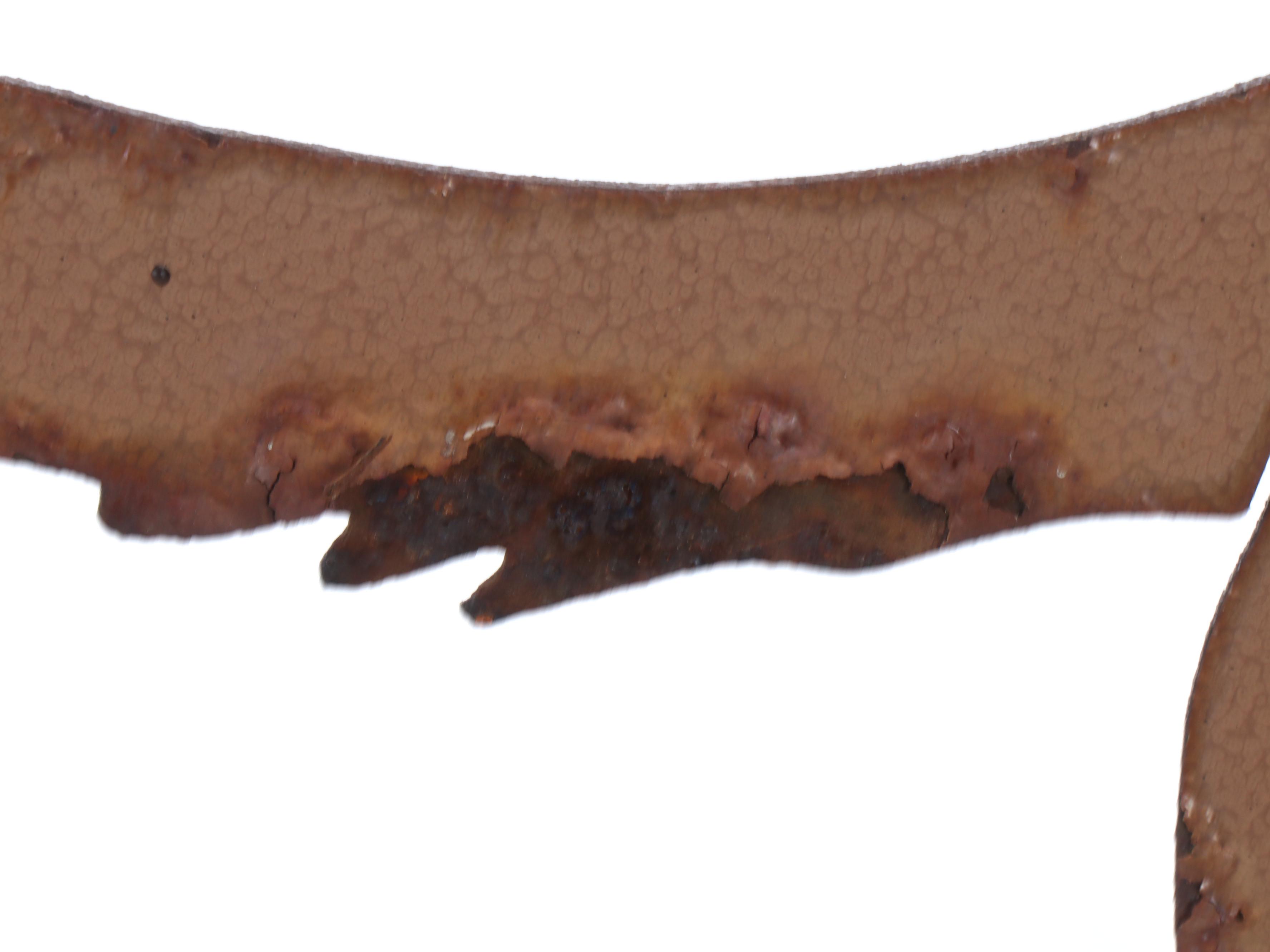 Dog and Squirrel Crossing Metal Garden Sculptures