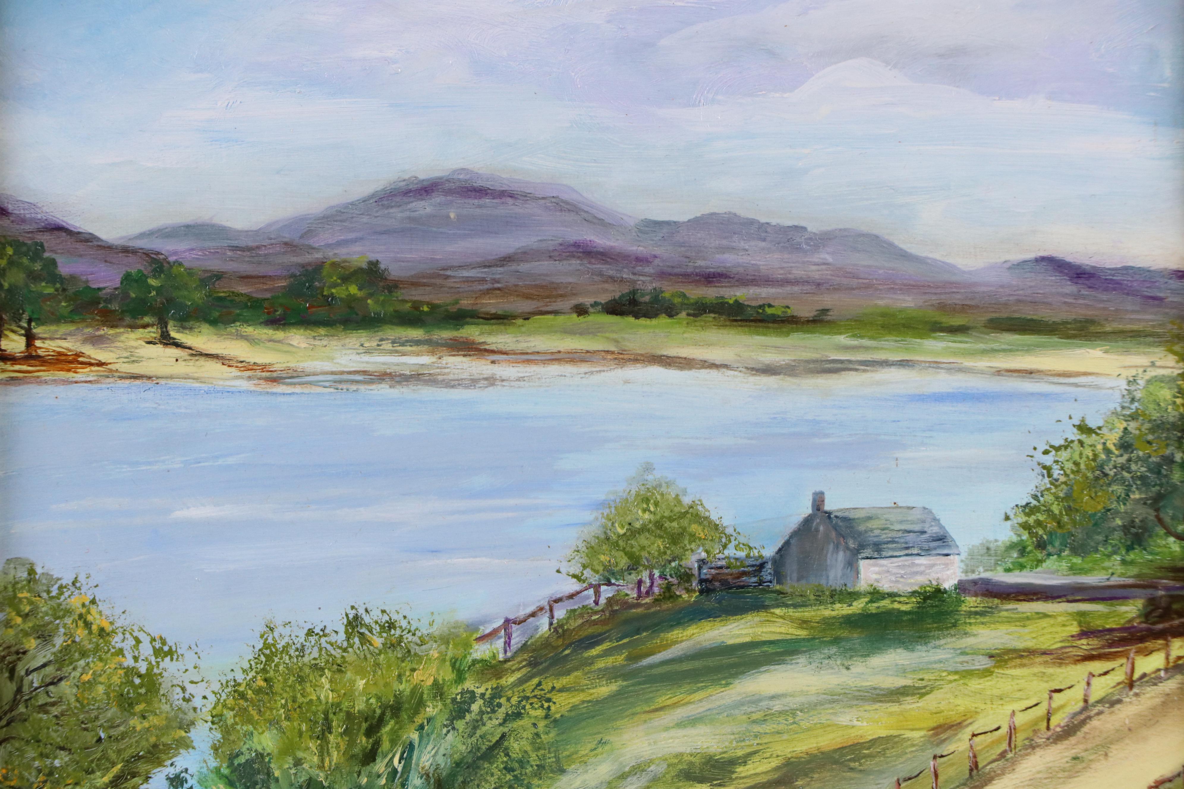 Landscape Oil Painting "A Lake in Scotland"