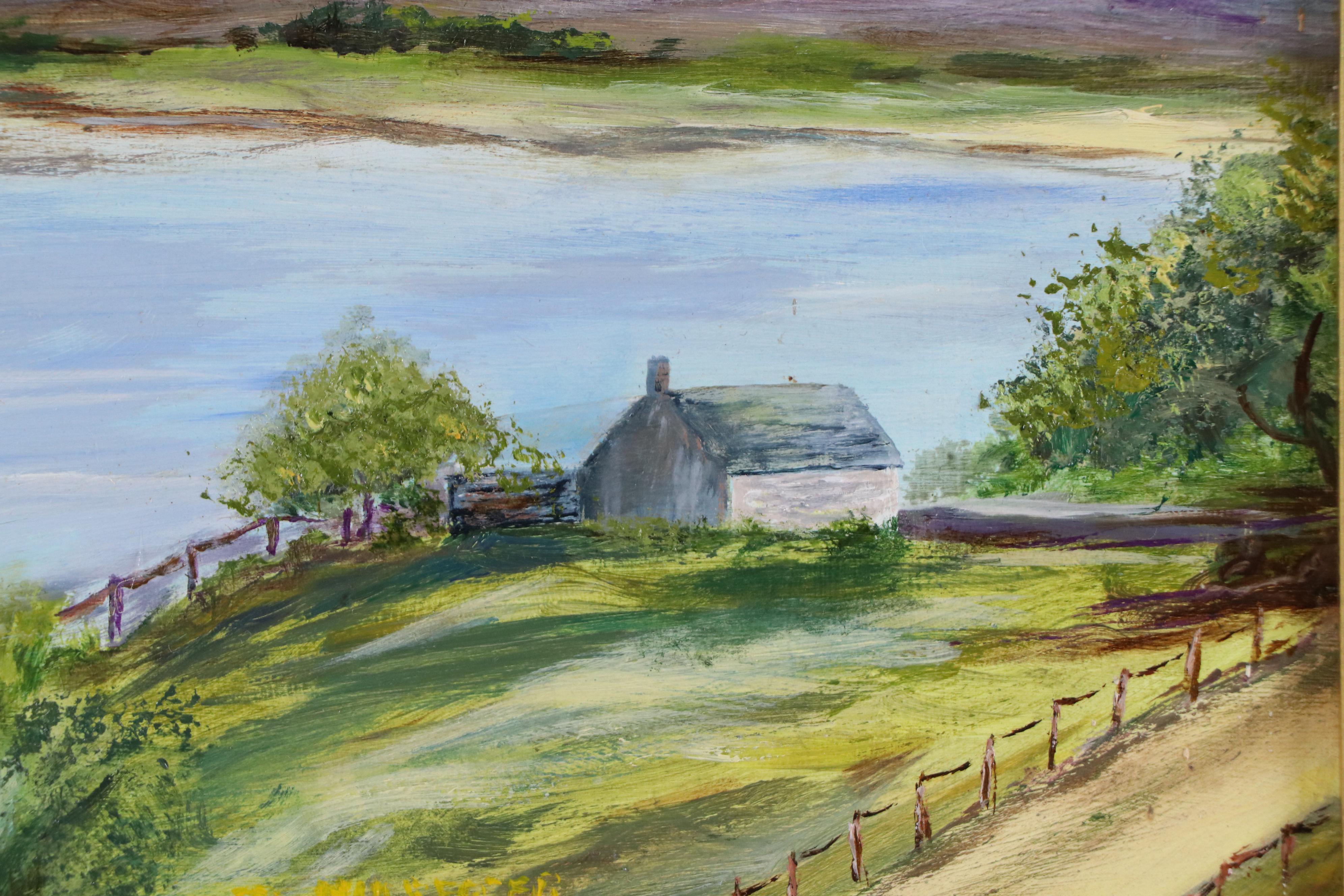 Landscape Oil Painting "A Lake in Scotland"