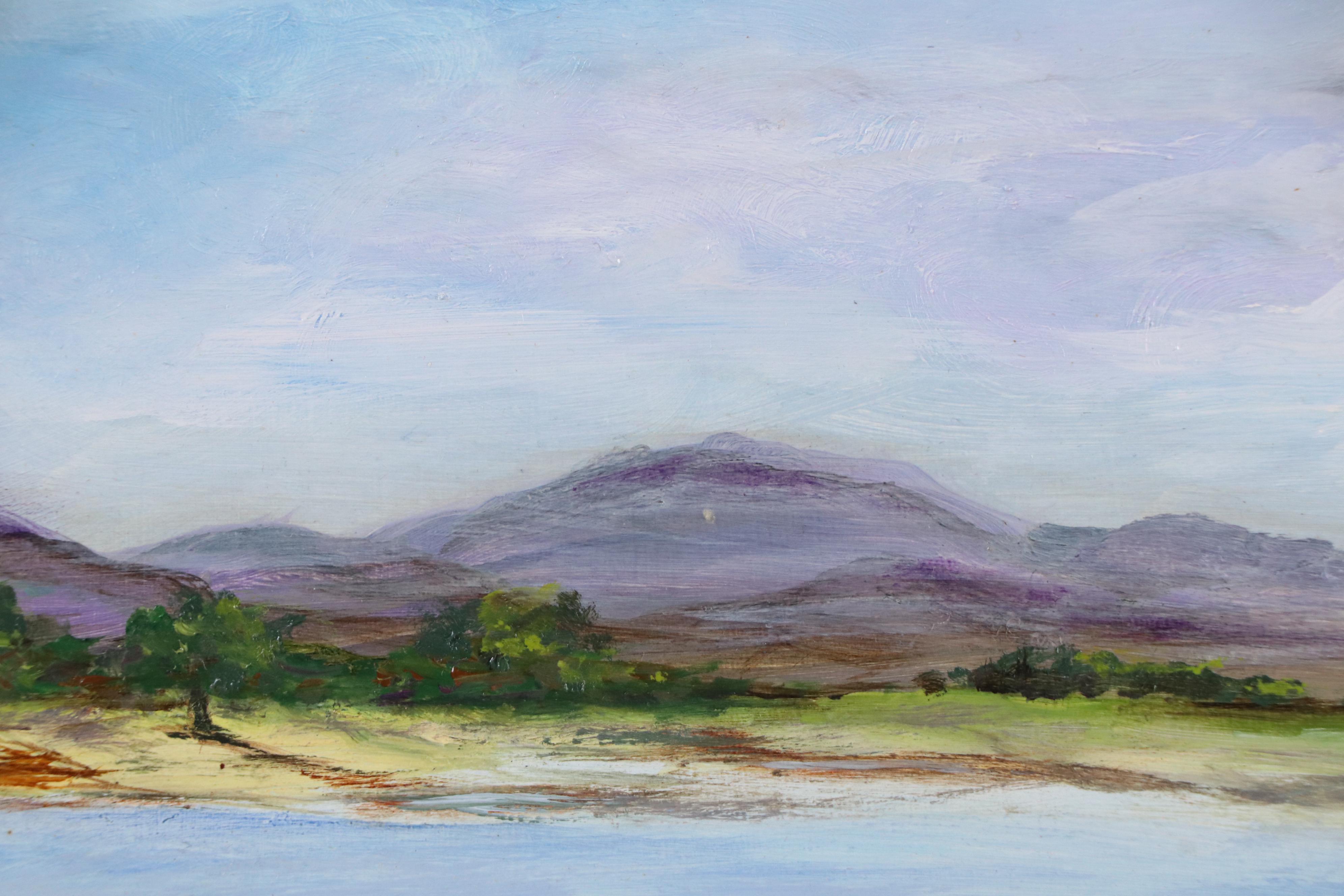 Landscape Oil Painting "A Lake in Scotland"