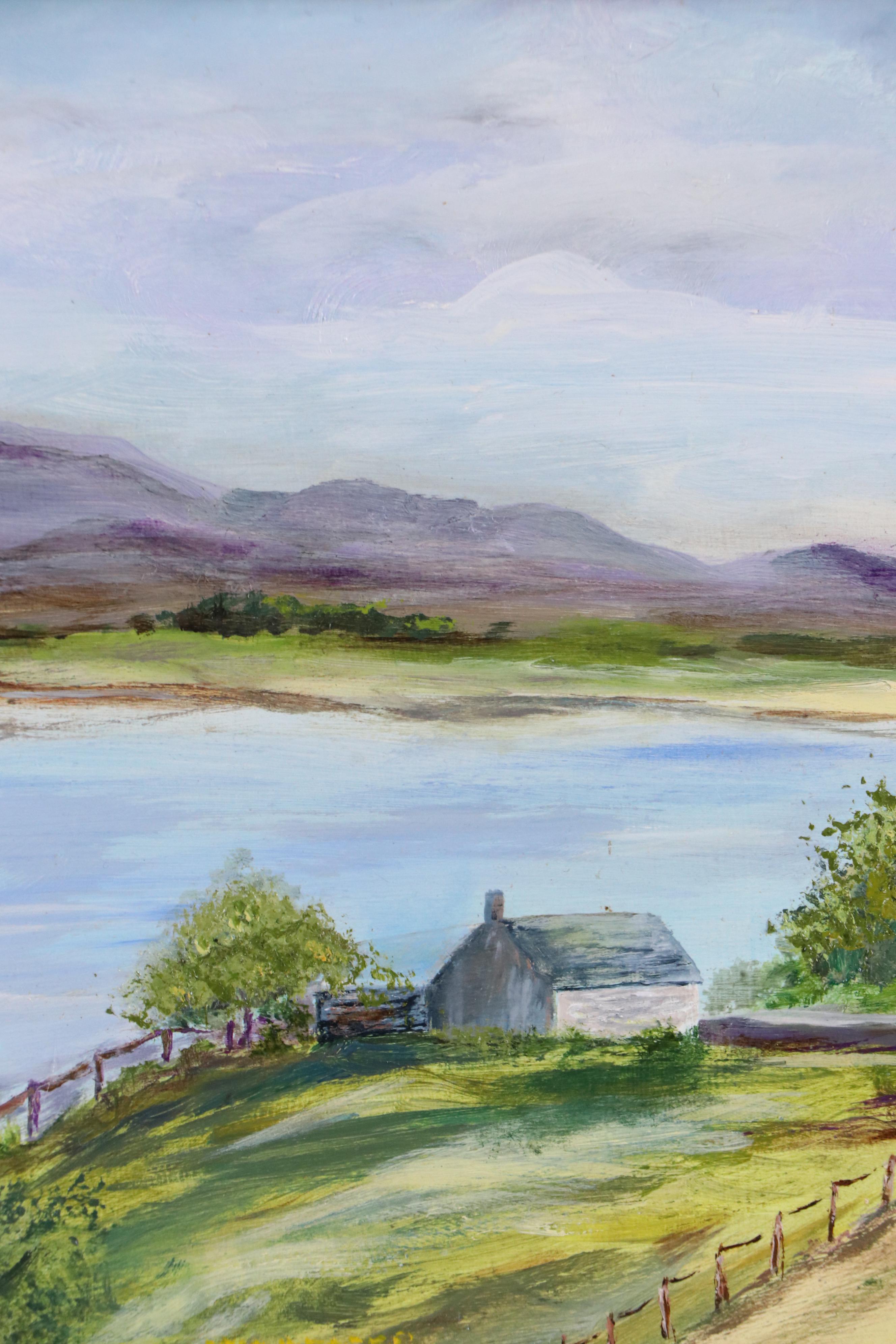 Landscape Oil Painting "A Lake in Scotland"