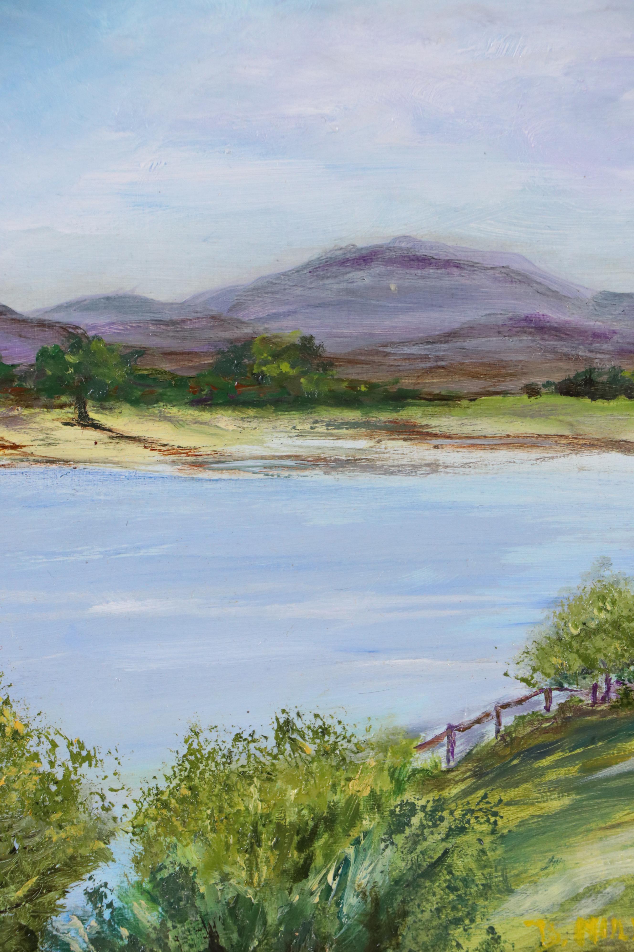 Landscape Oil Painting "A Lake in Scotland"
