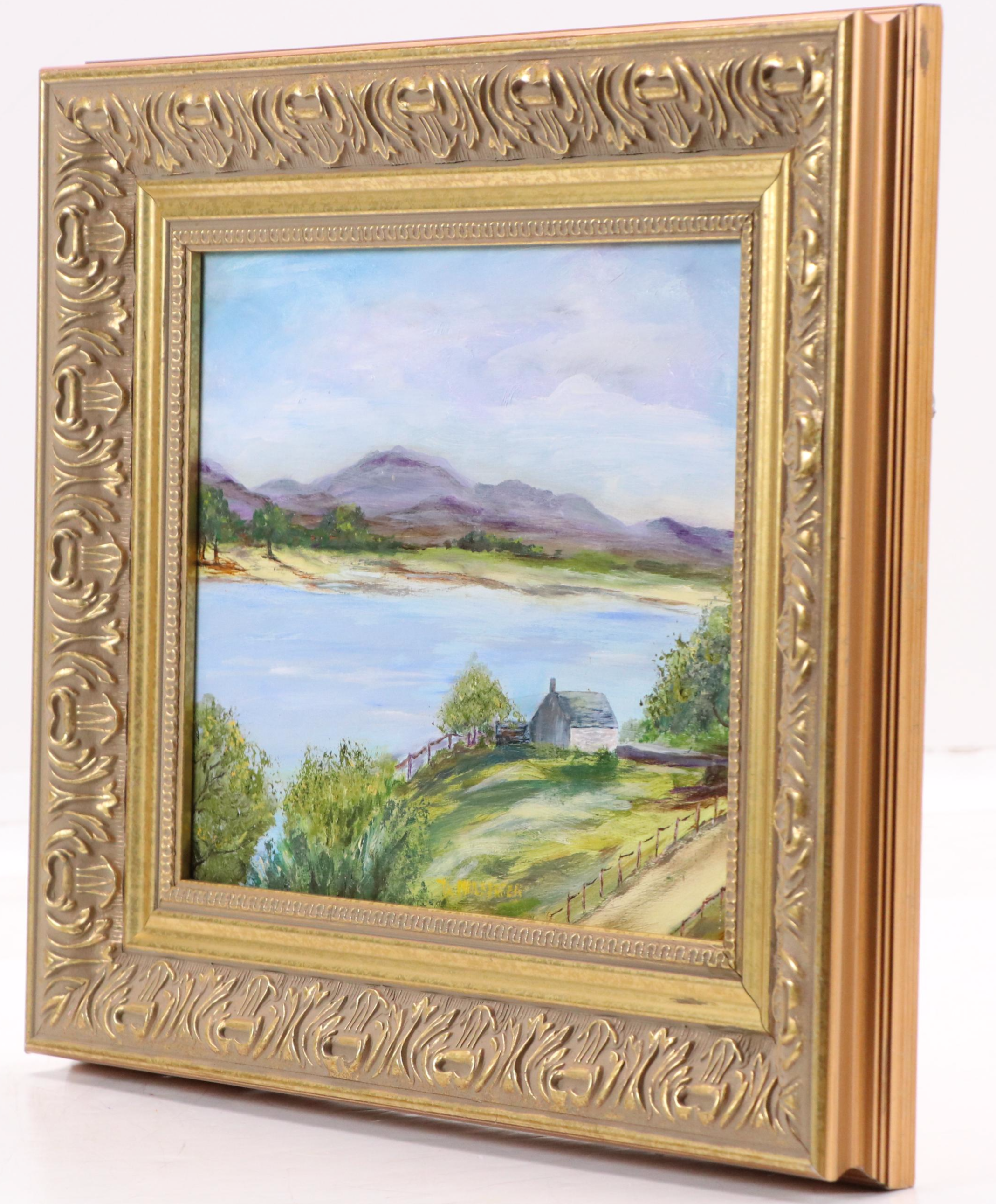 Landscape Oil Painting "A Lake in Scotland"
