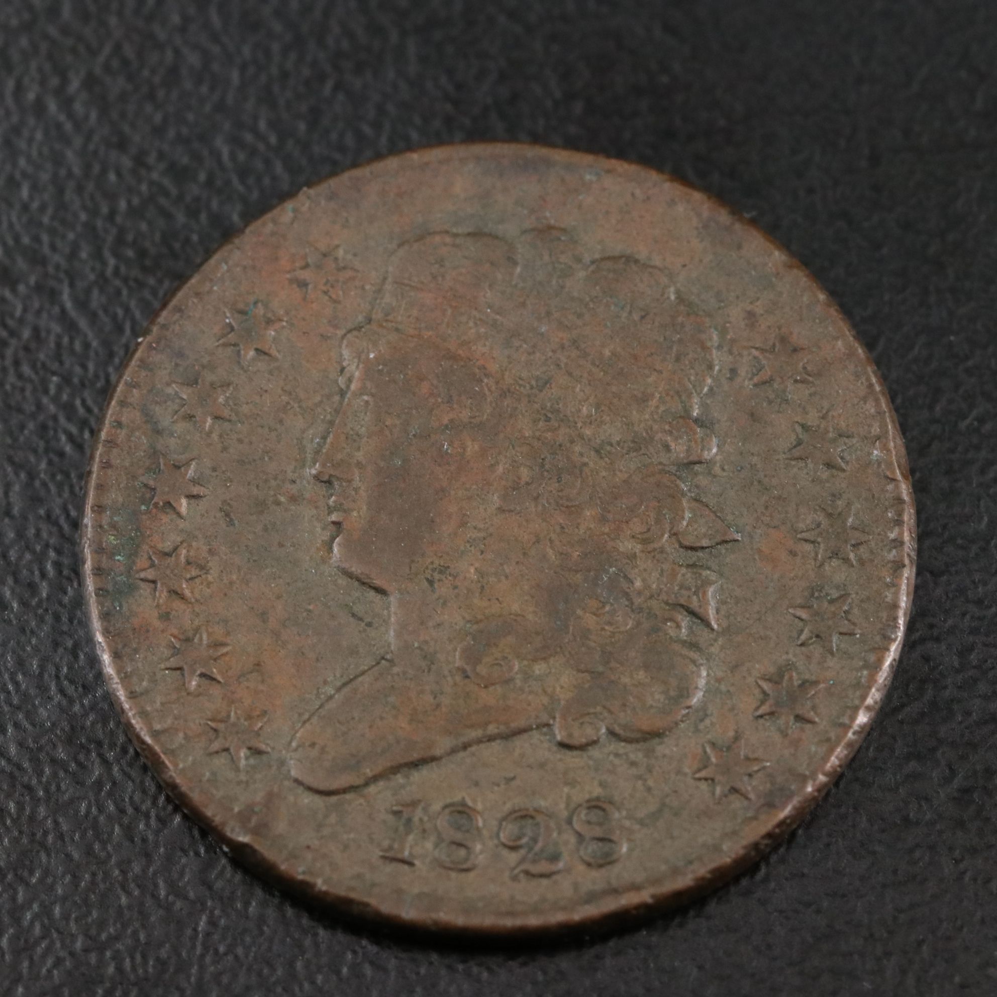 1828 13 Star U.S. Half Cent