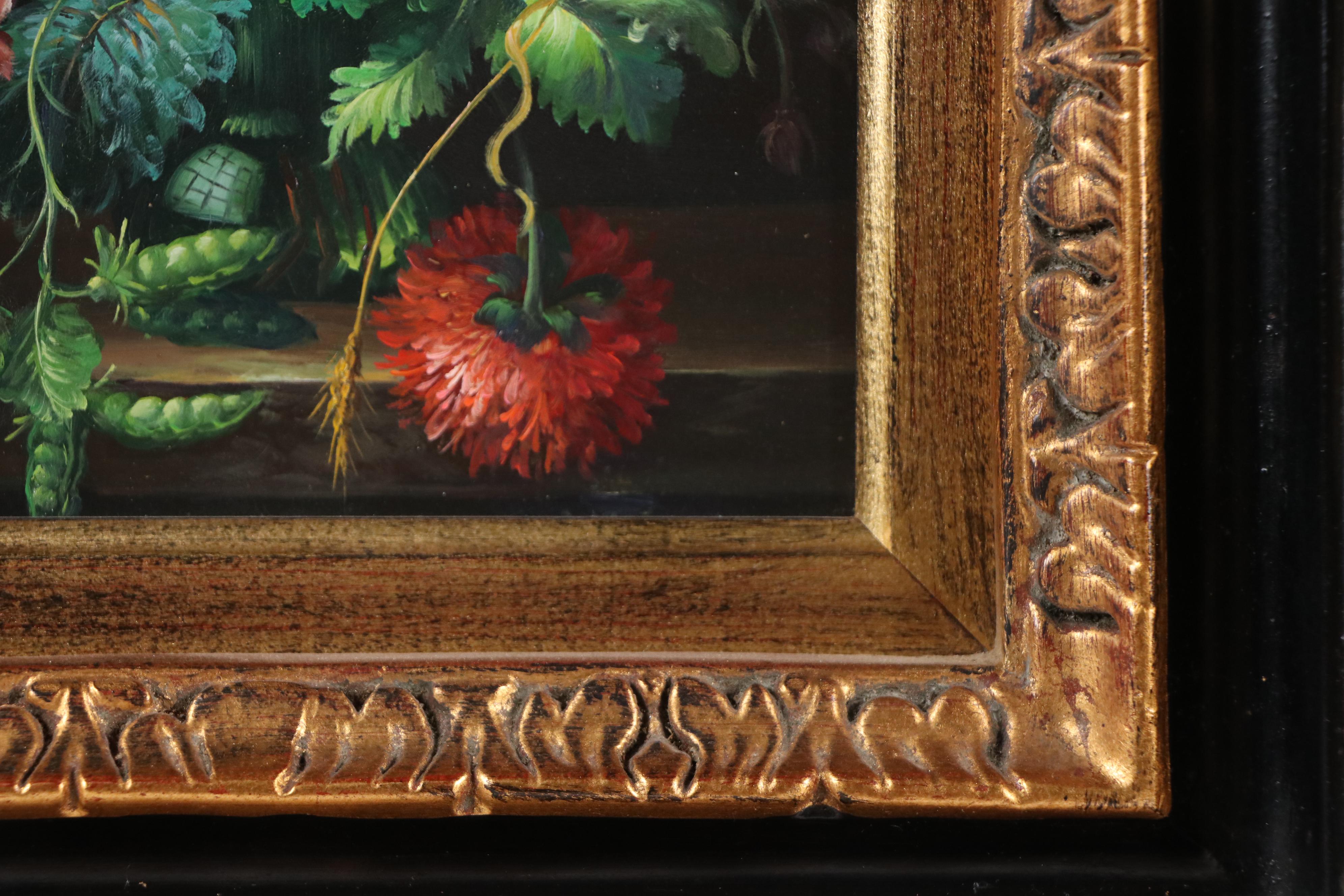 Dutch Style Floral Still Life Oil Painting, 21st Century