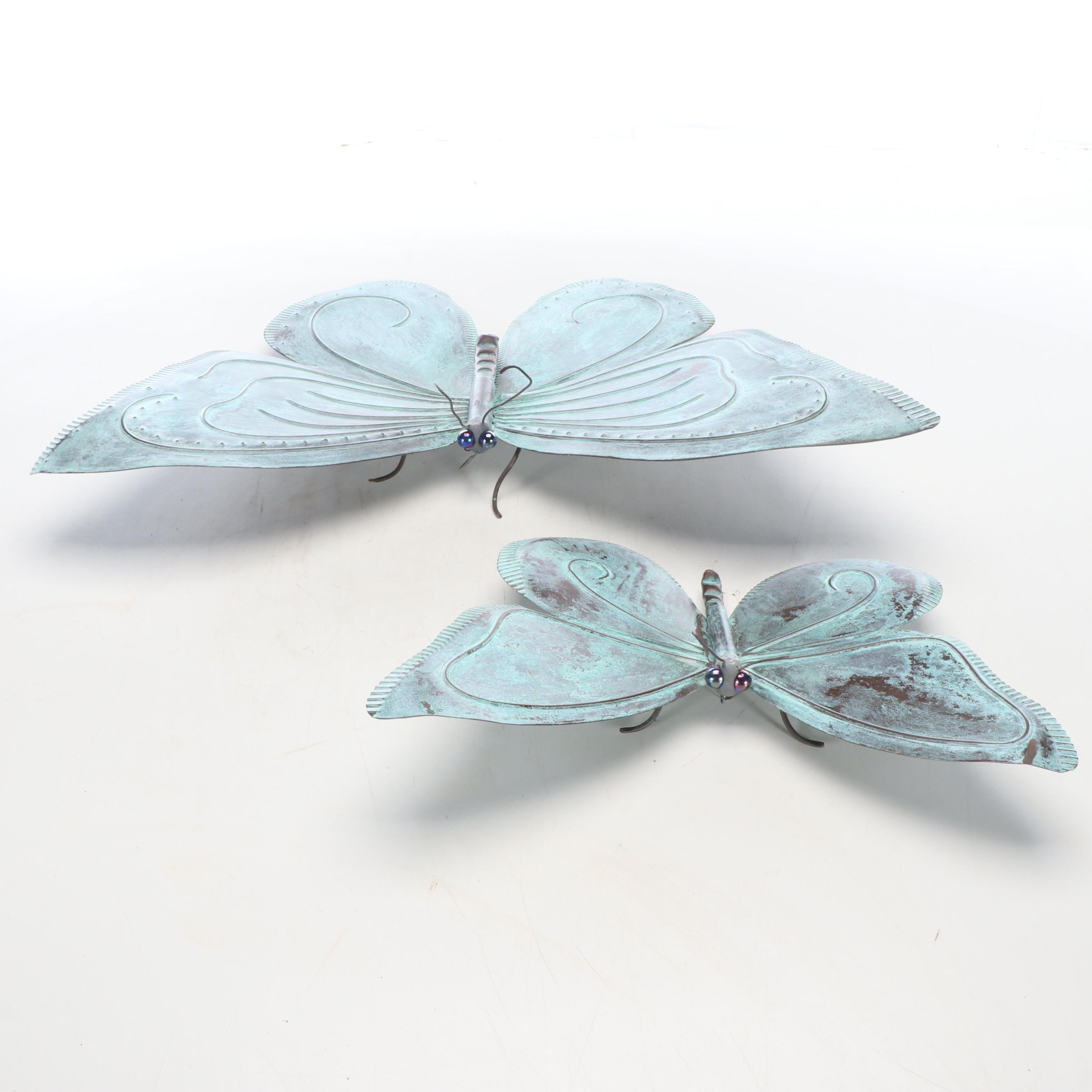 Metal Butterfly Garden Sculptures