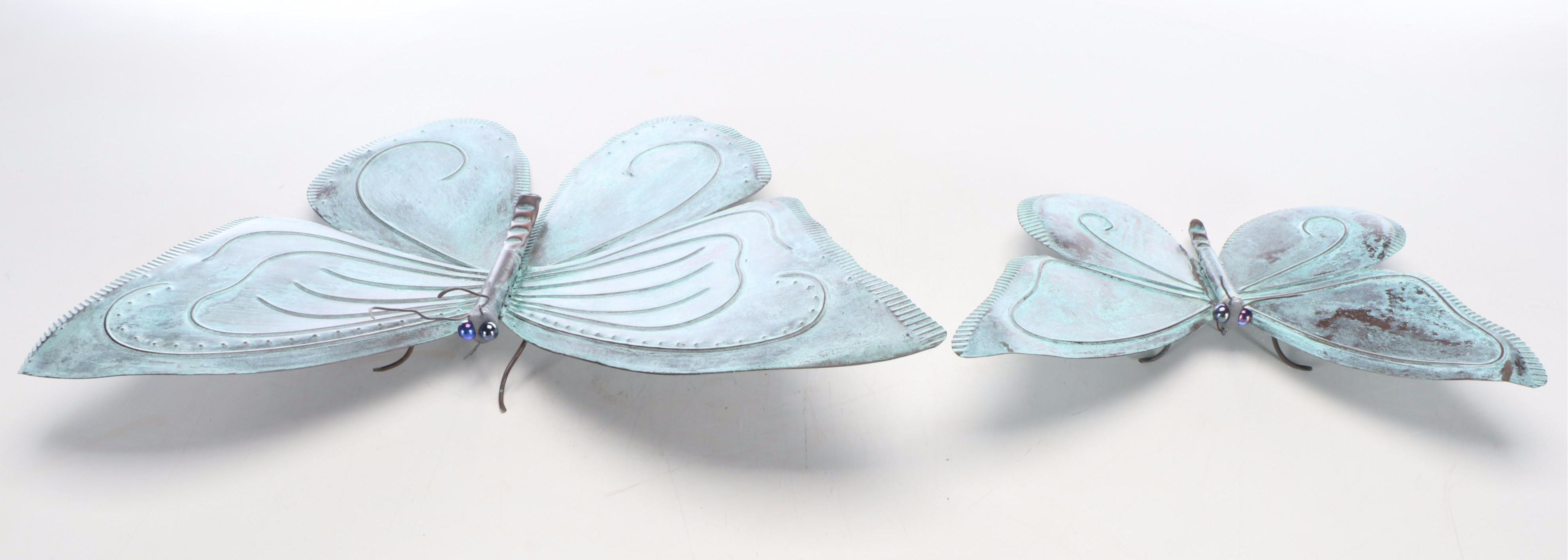 Metal Butterfly Garden Sculptures