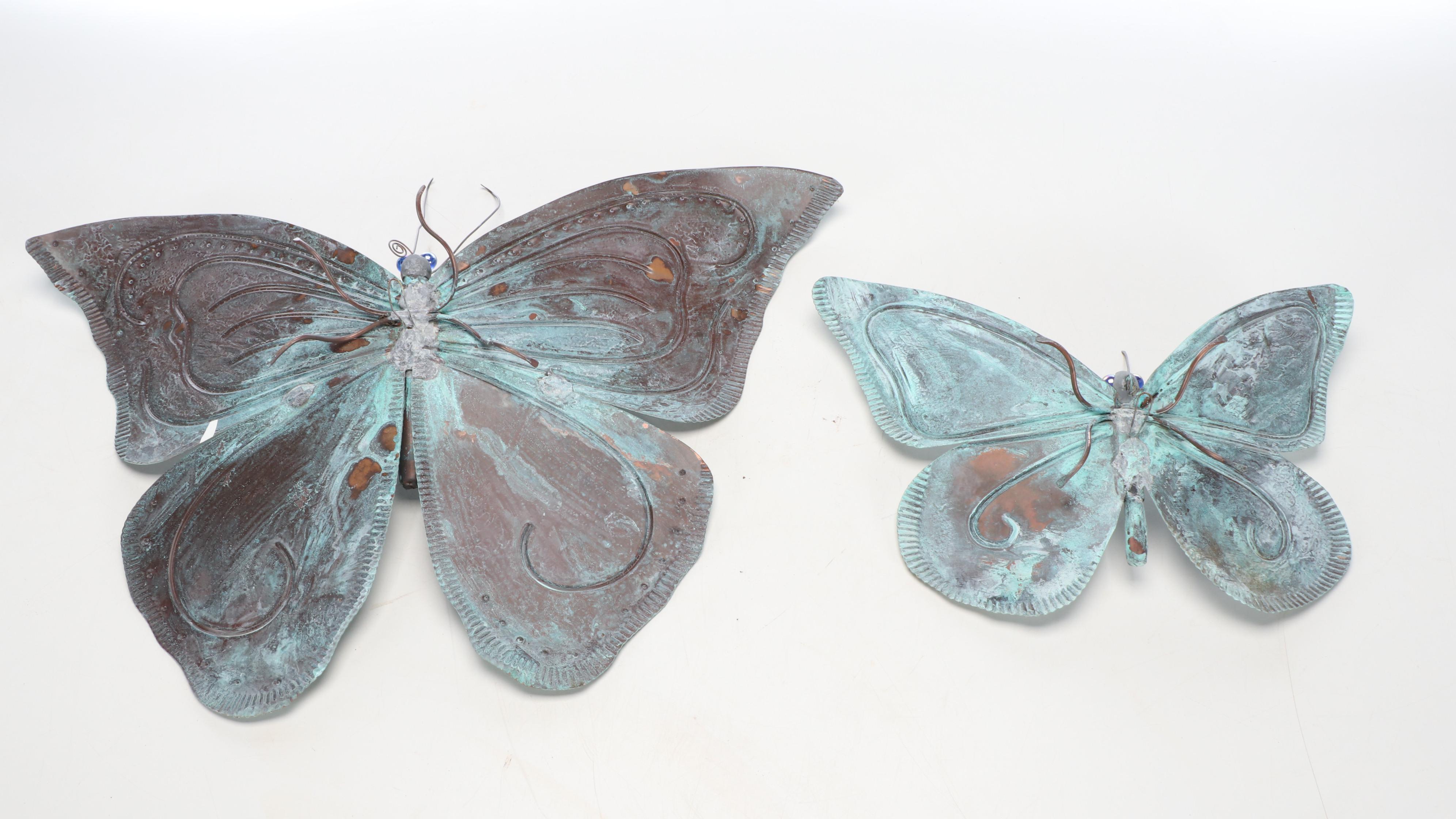 Metal Butterfly Garden Sculptures