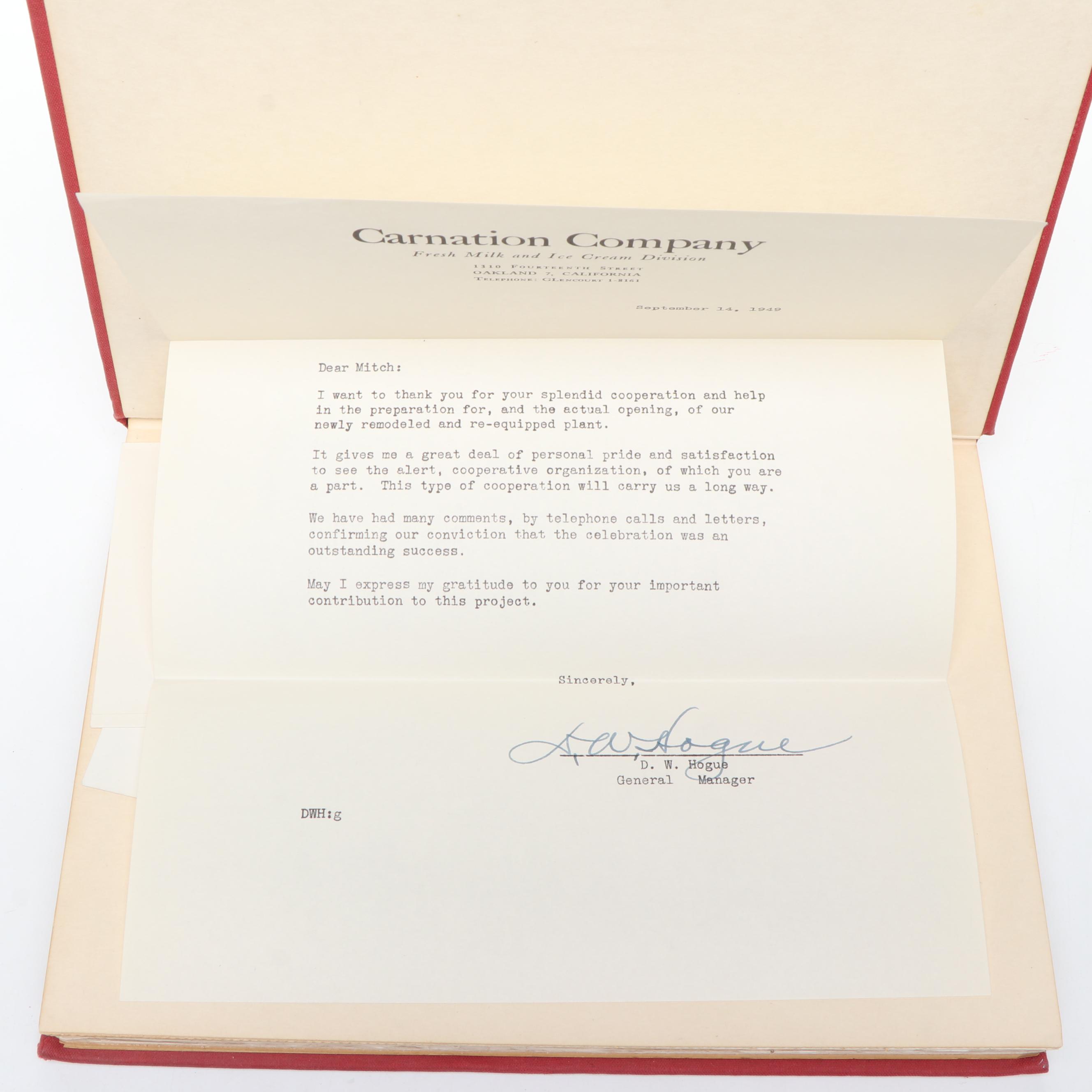 Carnation Company Books with Ertl Replica 1913 Ford Delivery Truck