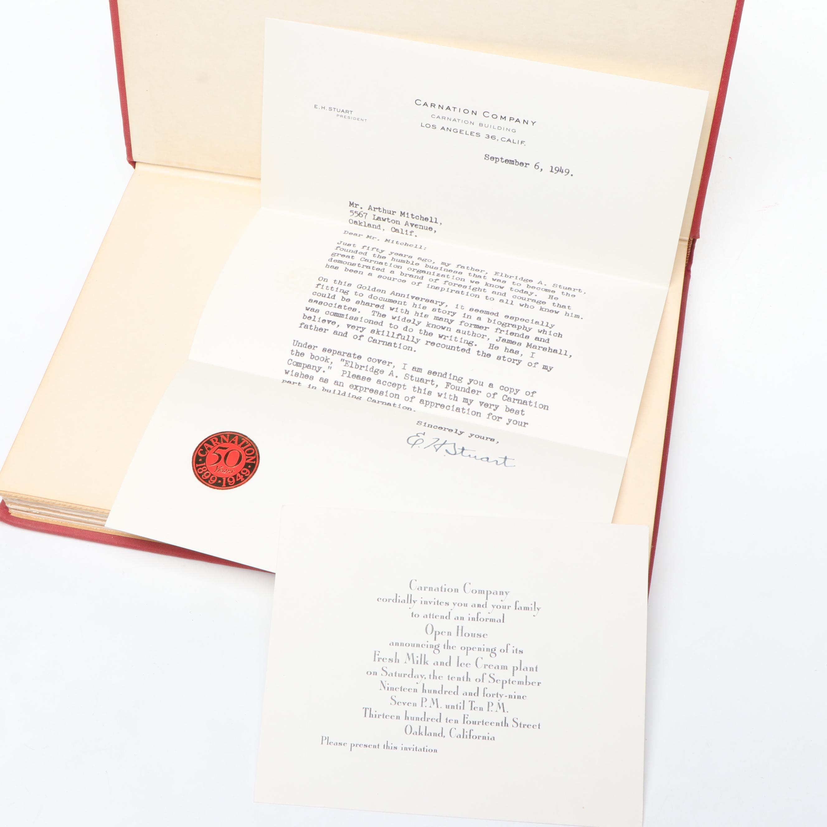 Carnation Company Books with Ertl Replica 1913 Ford Delivery Truck