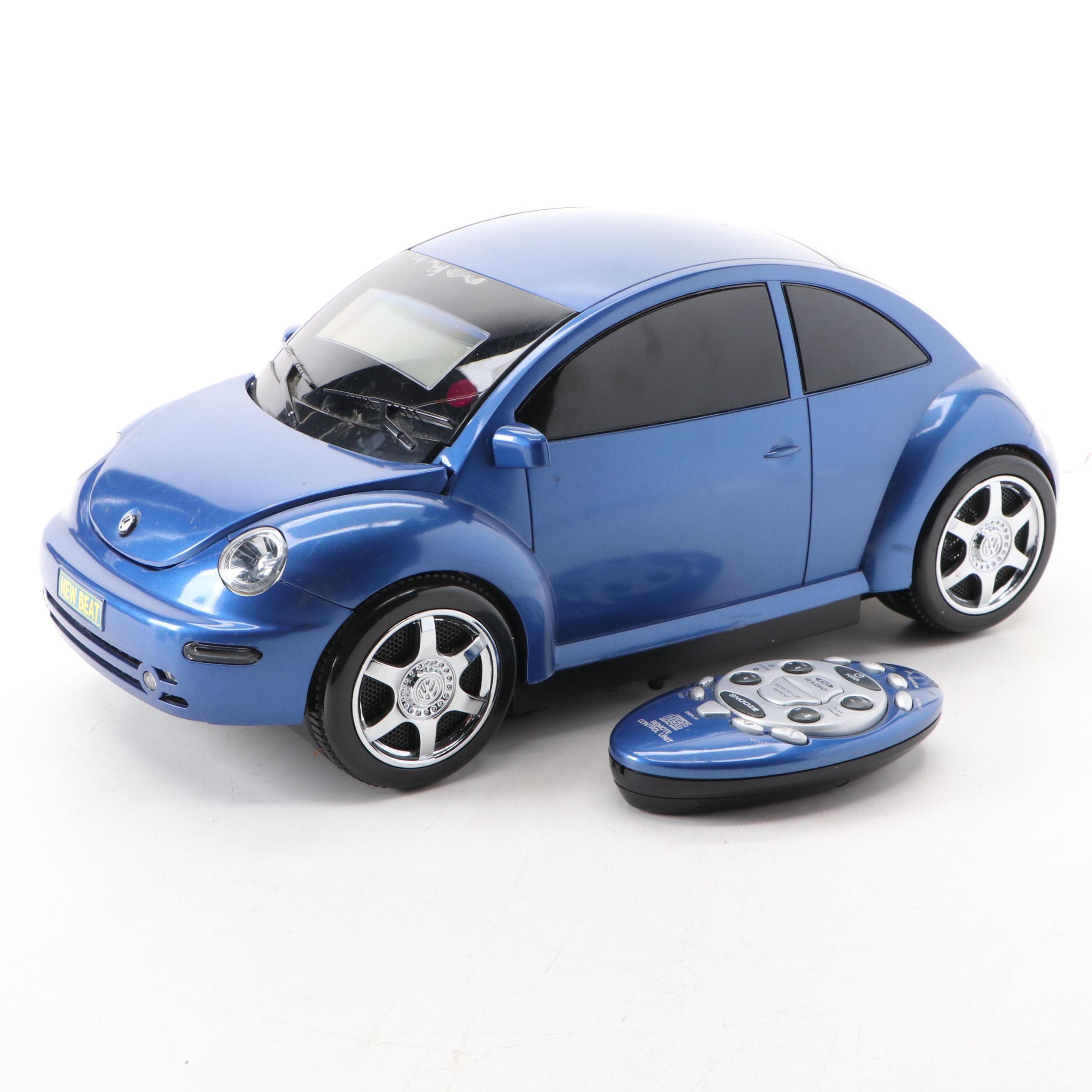 Sharper Image Model GT113 VW Beetle CD and Radio System with Alarm Clock