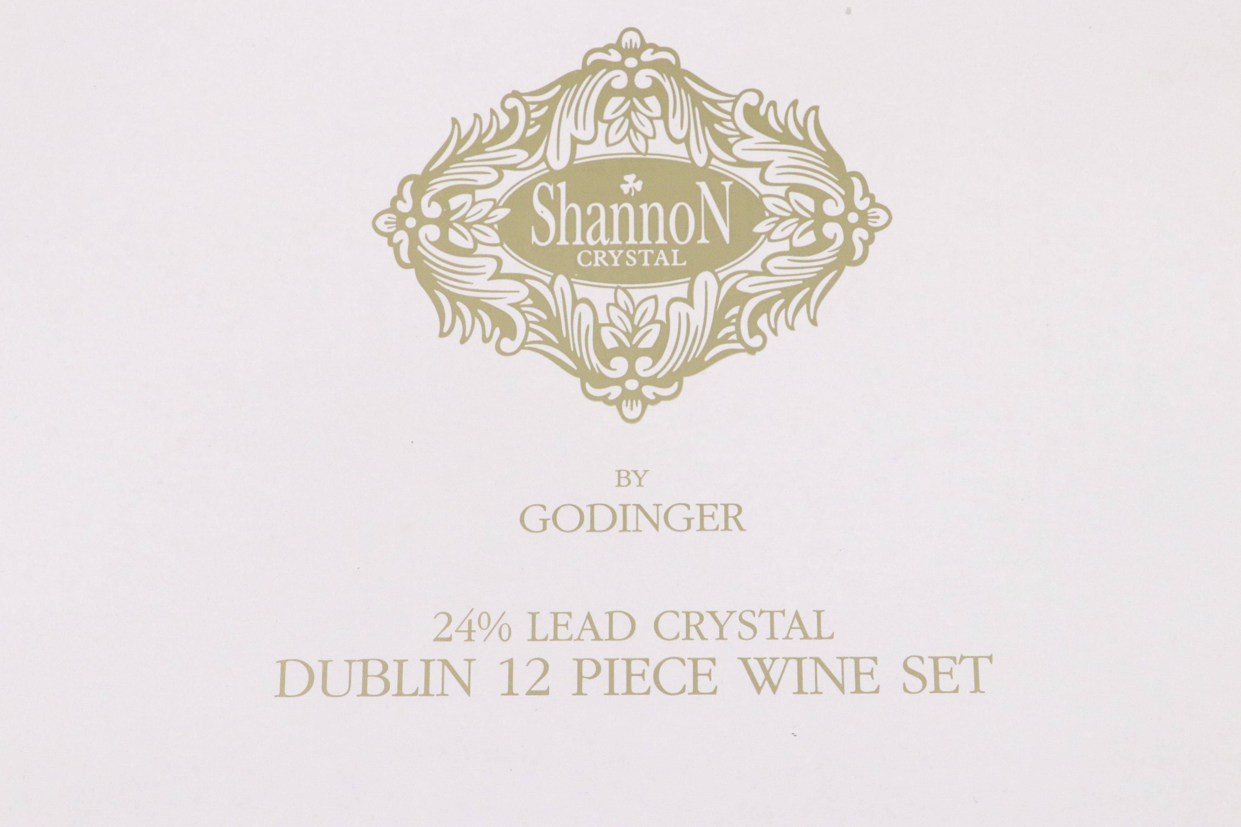 Shannon by Godinger "Dublin" Crystal Wine Glasses